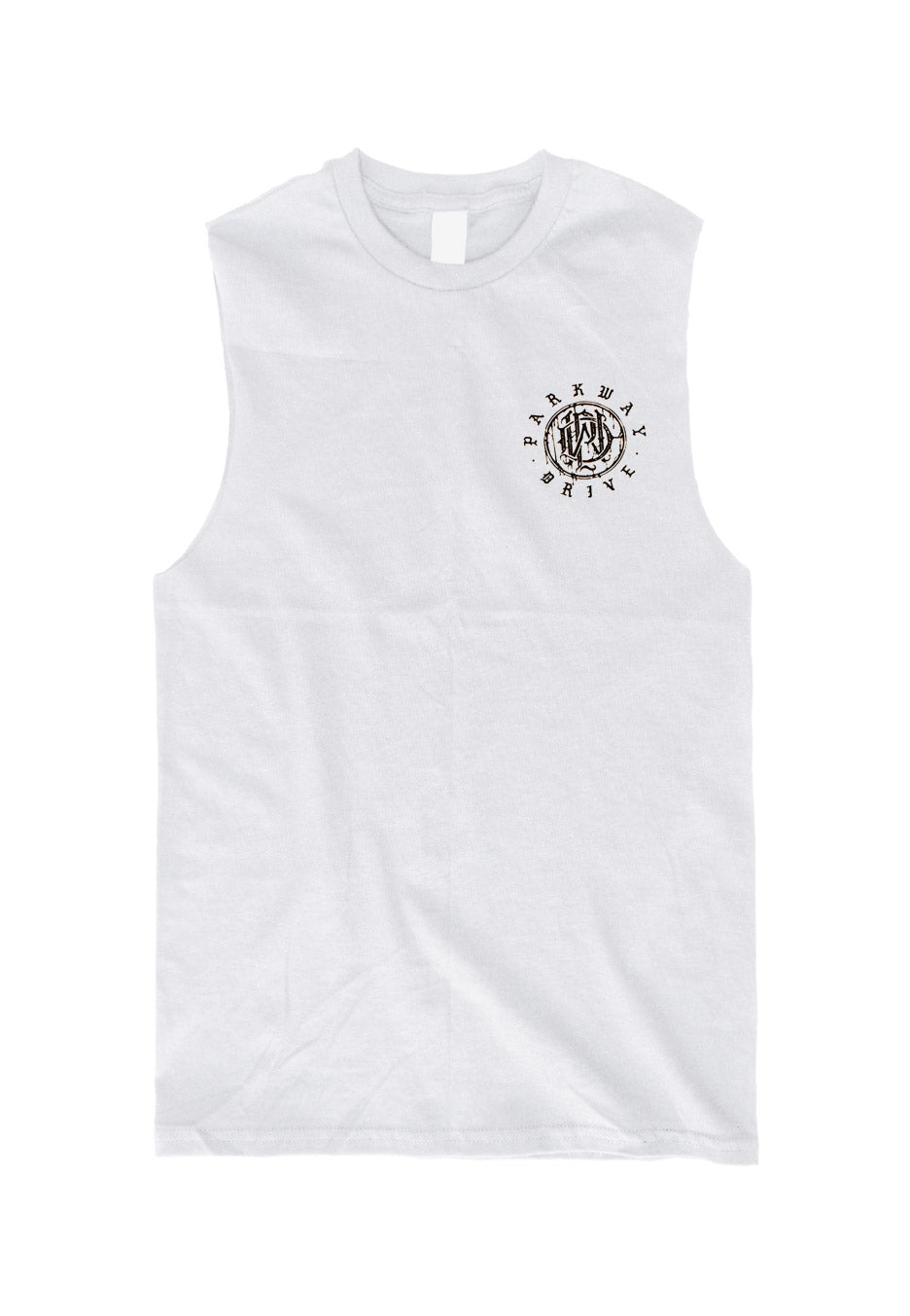 Parkway Drive - Glitch Logo White - Sleeveless | Neutral-Image