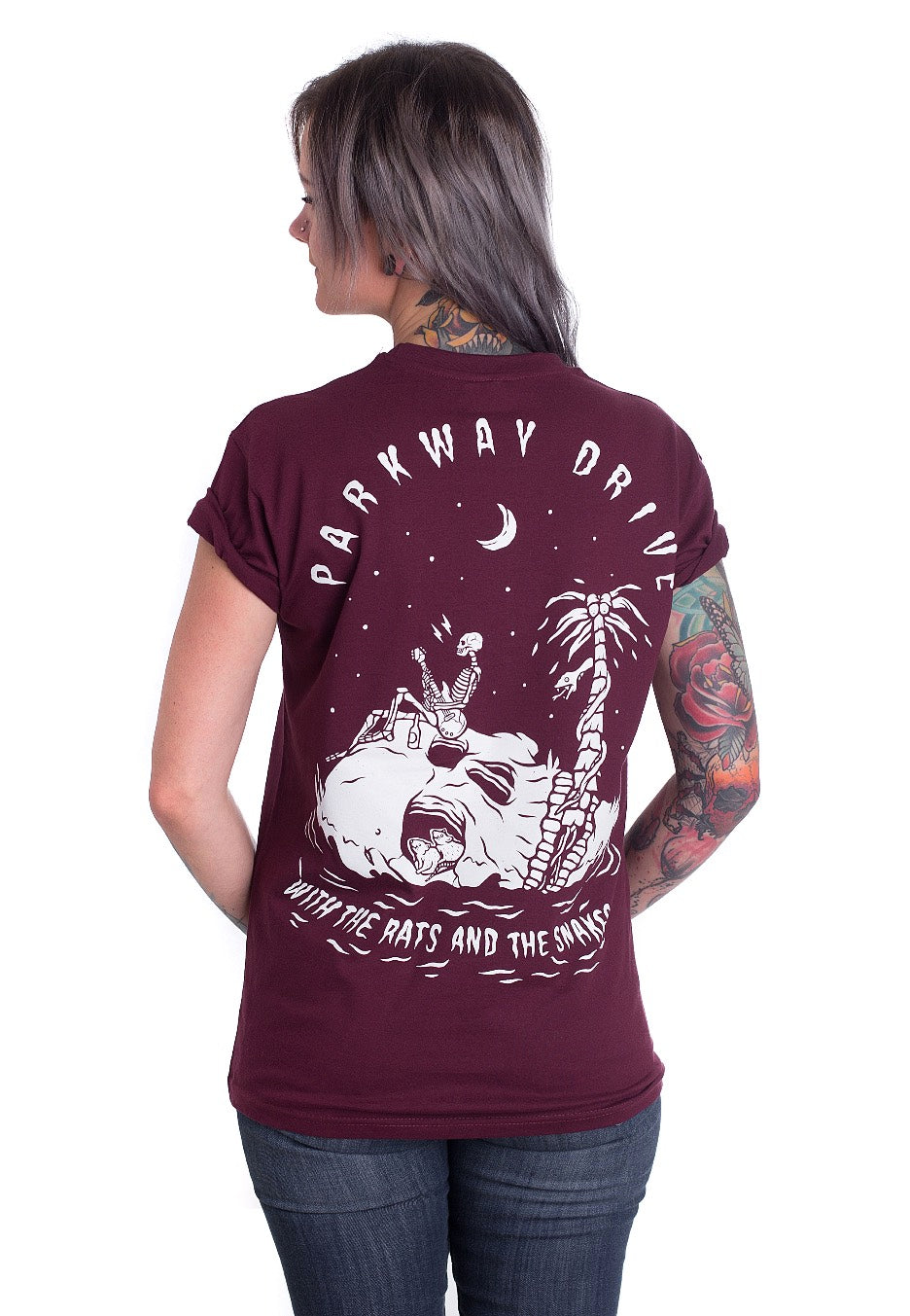 Parkway Drive - Rats And Snakes Burgundy - T-Shirt | Women-Image