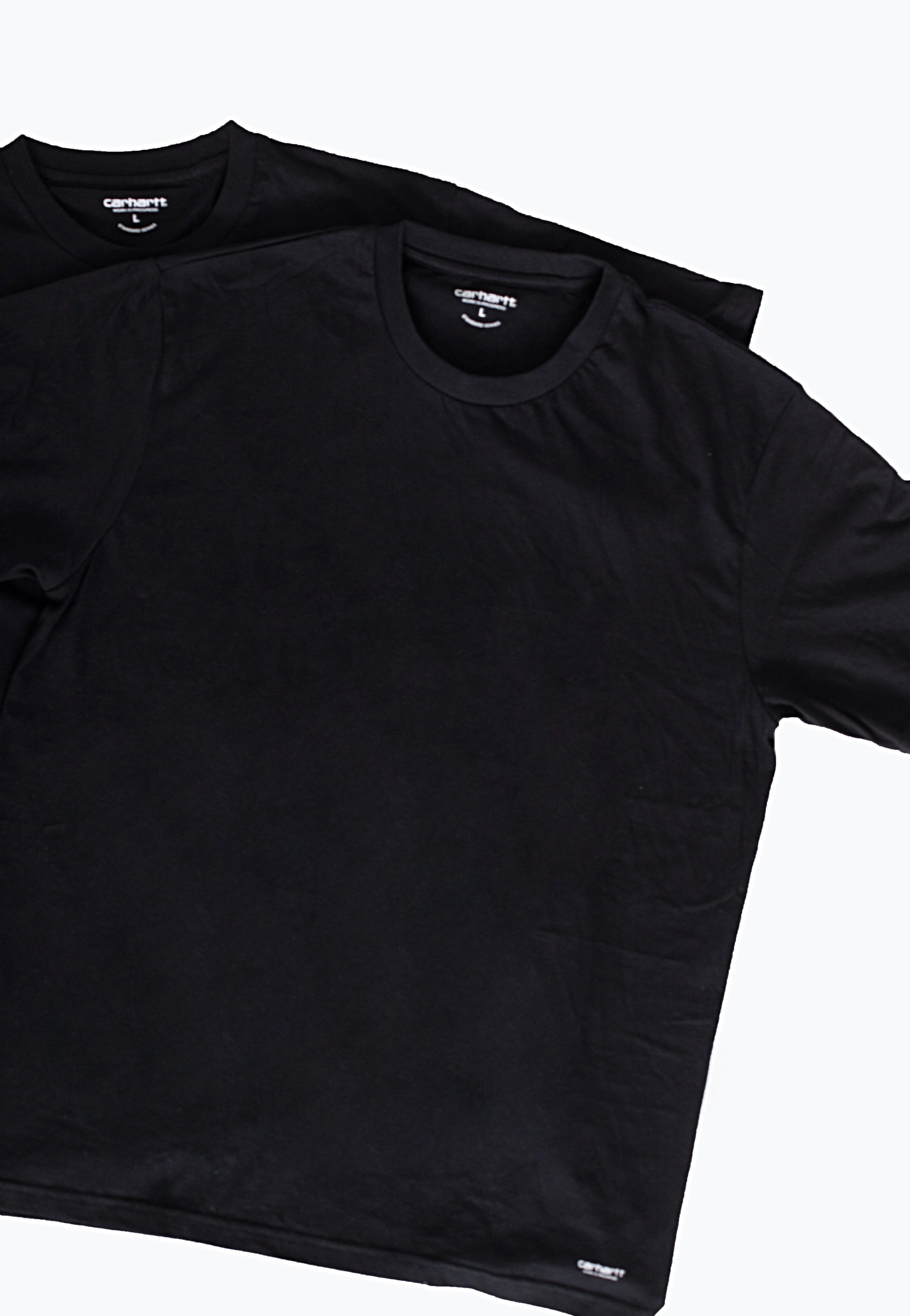 Carhartt WIP - Standard Crew Neck Pack Of 2 Black/Black - T-Shirt | Men-Image