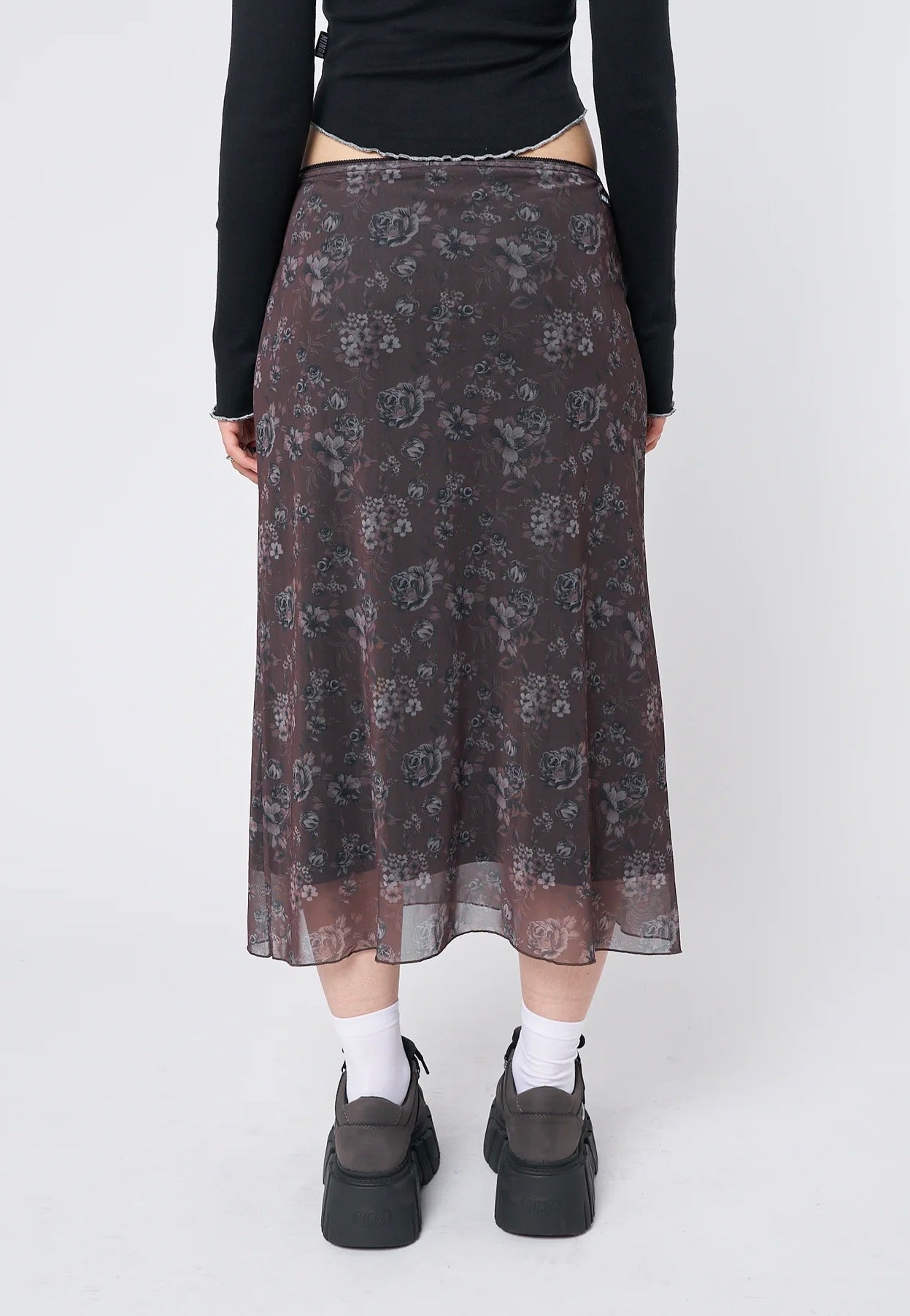 Minga London - Pearl Floral Print Midi - Skirt | Women-Image