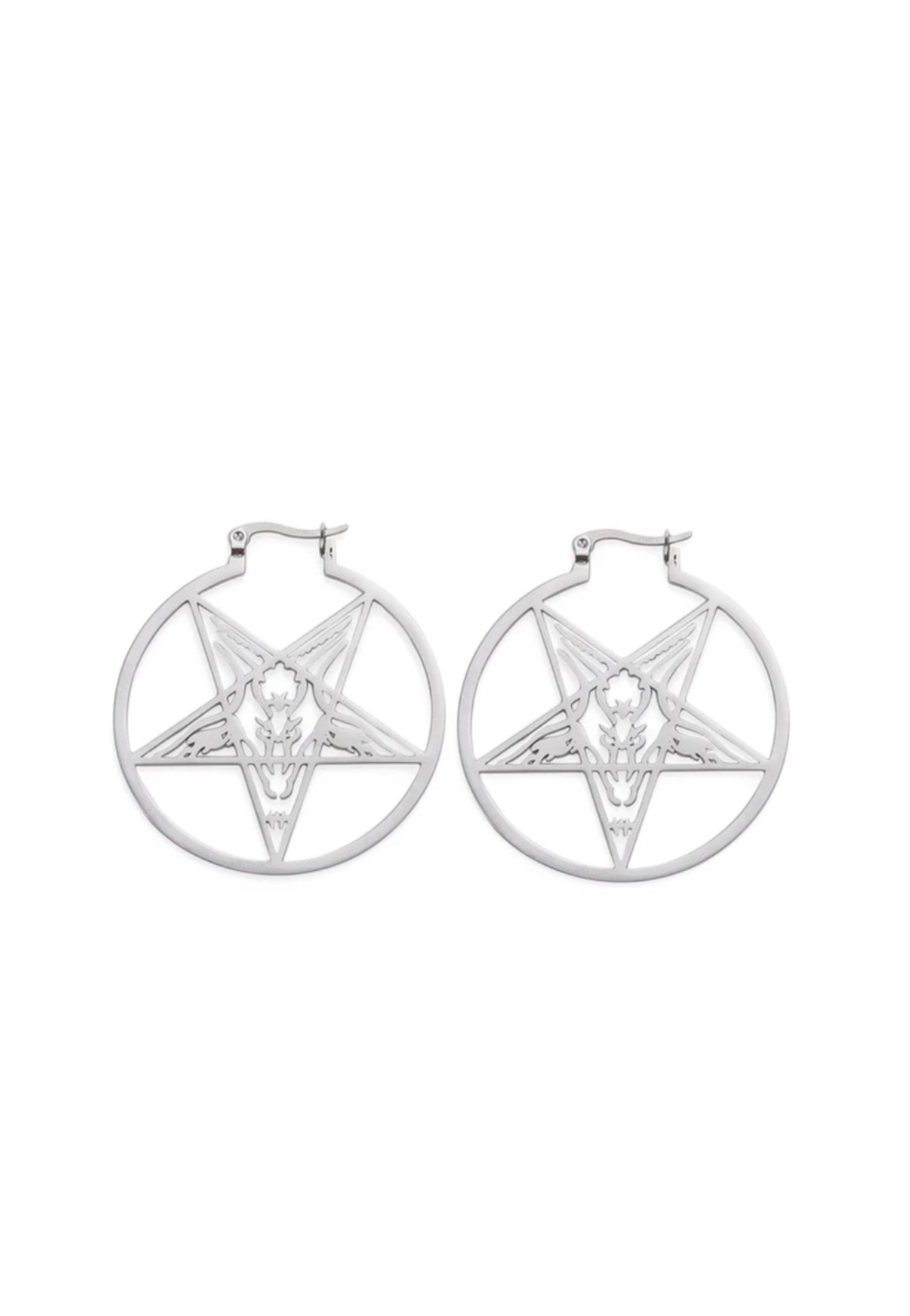 Easure - Pentagram Round - Earrings | Neutral-Image