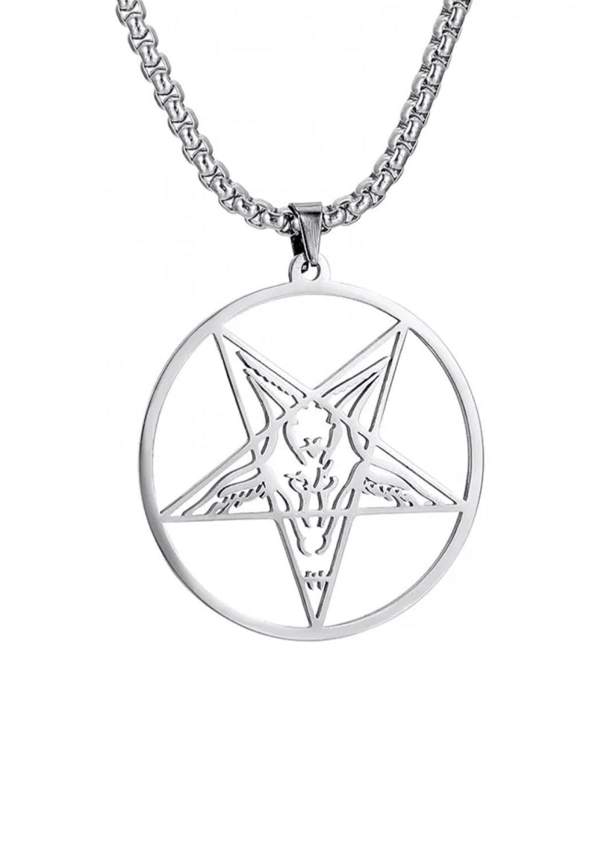 Easure - Pentagram Round - Necklace | Neutral-Image