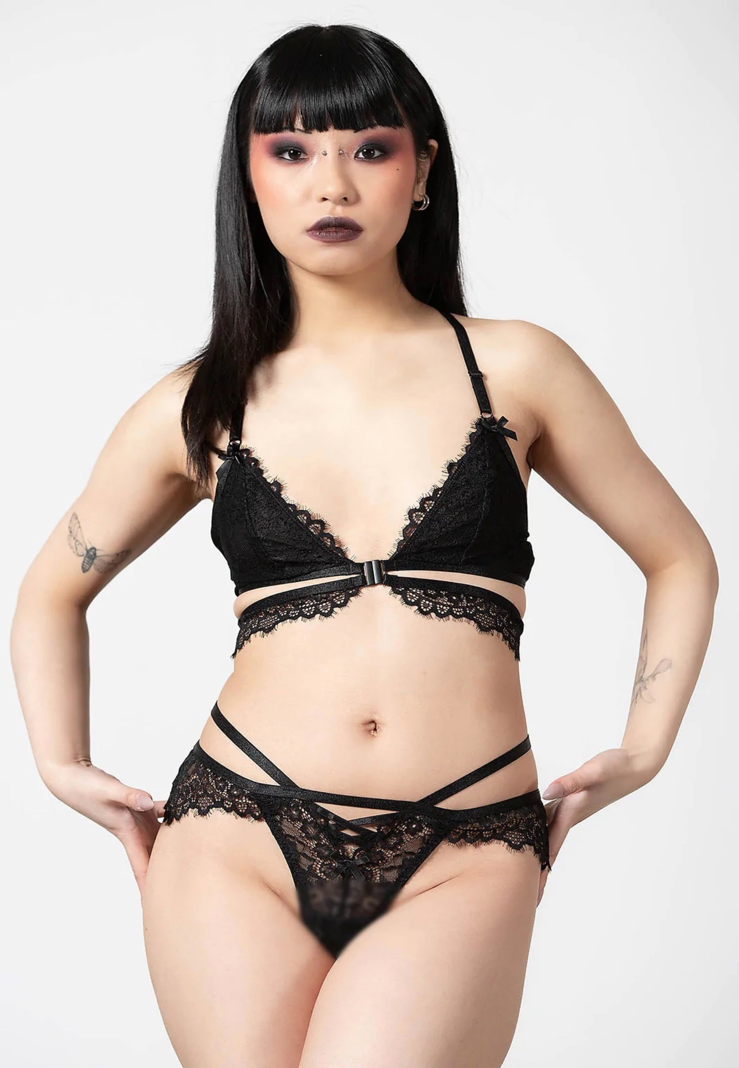 Killstar - Phantom Lace Black - Bra | Women-Image