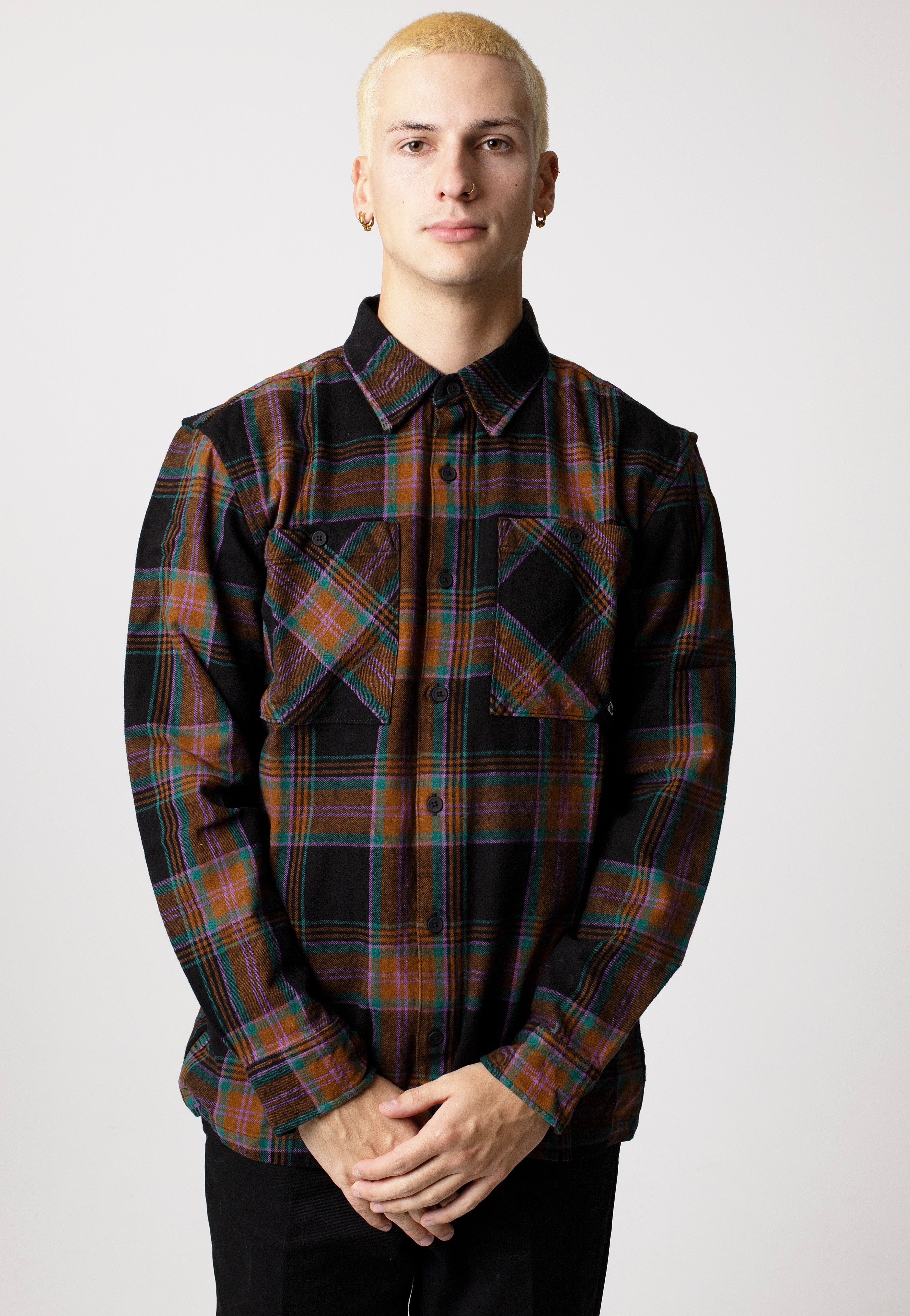 Picture - Relowa Plaid Black - Shirt | Men-Image