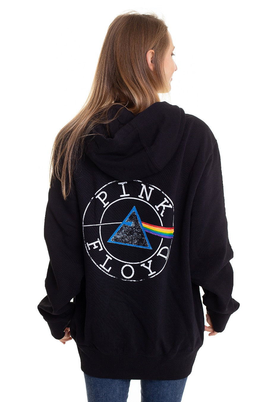 Pink Floyd - Circle Logo Back Print - Zipper | Women-Image