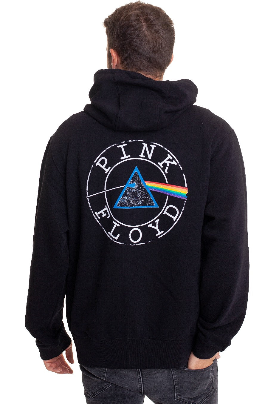 Pink Floyd - Circle Logo Back Print - Zipper | Men-Image