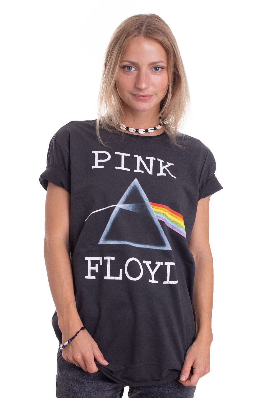 Pink Floyd - Dark Side Of The Moon Charcoal - T-Shirt | Women-Image