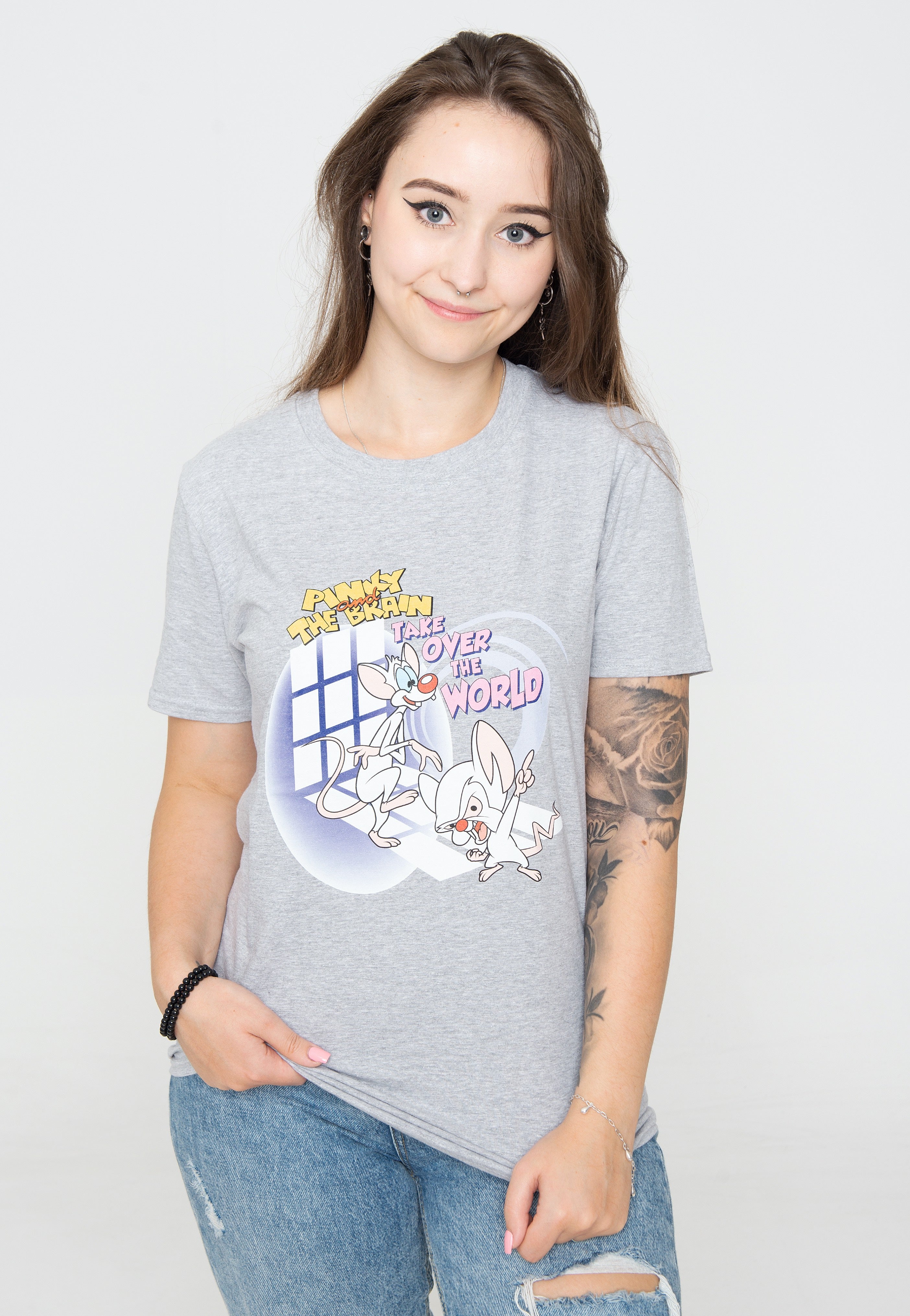 Pinky And The Brain - Take Over The World - T-Shirt | Women-Image