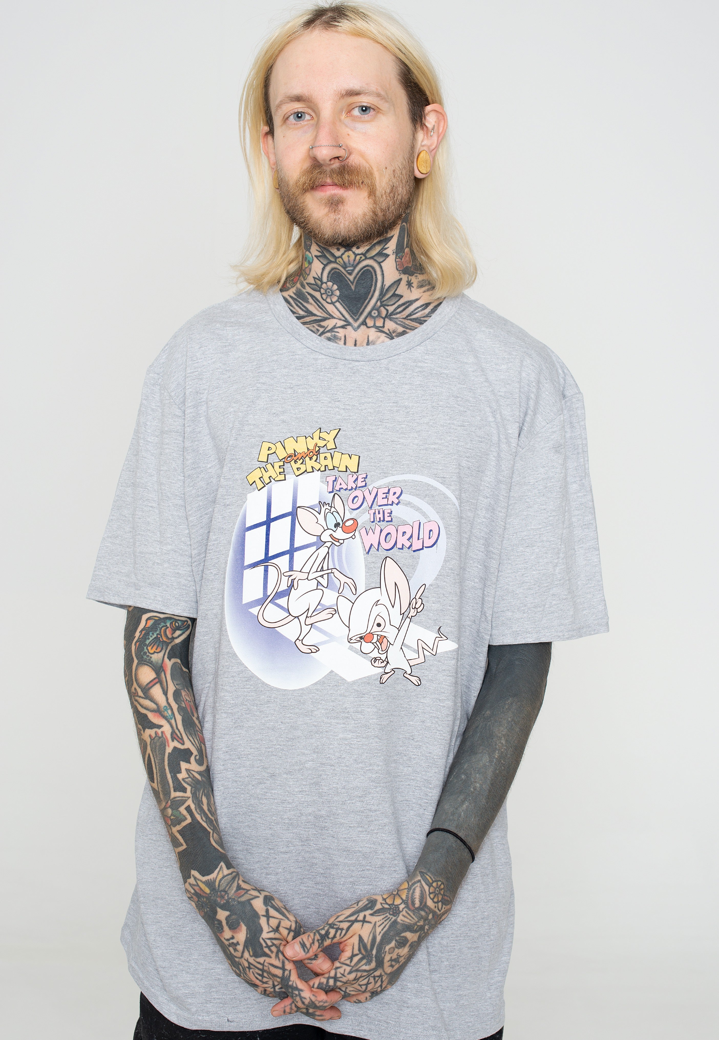 Pinky And The Brain - Take Over The World - T-Shirt | Men-Image