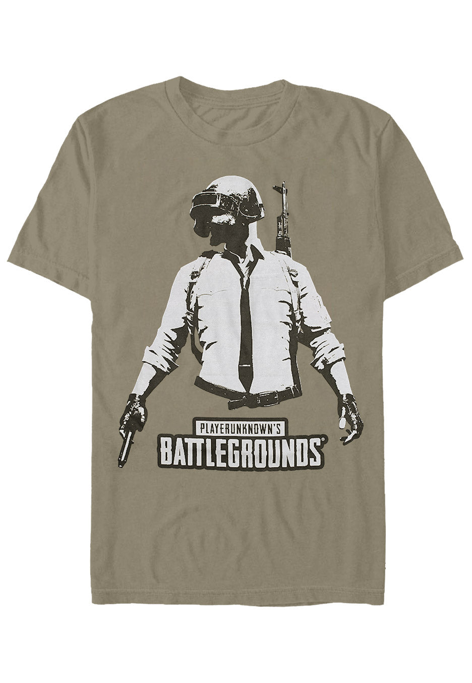 PlayerUnknown's Battlegrounds - Stencil Guy Khaki - T-Shirt | Neutral-Image