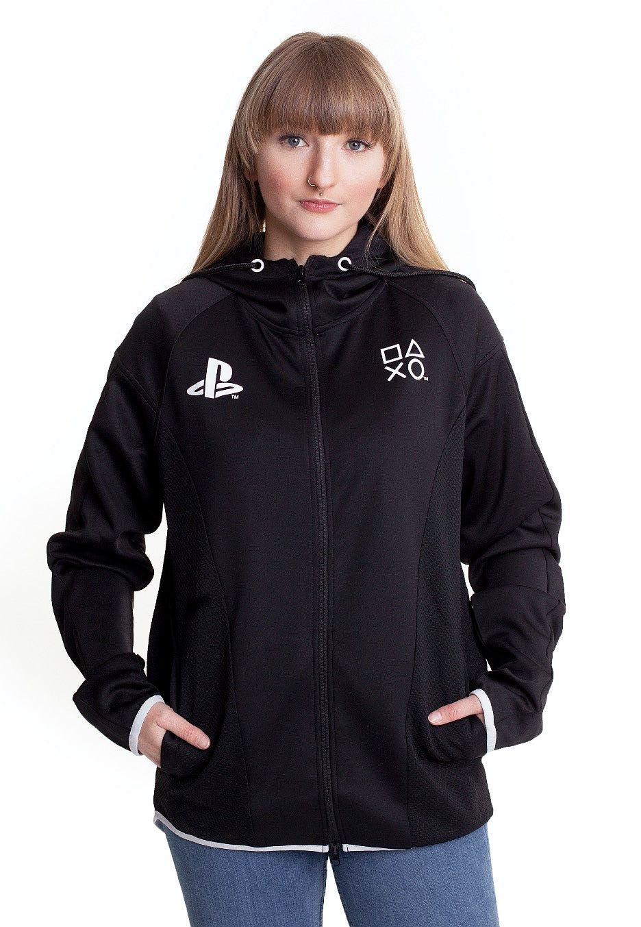 Playstation - Black & White Teq - Zipper | Women-Image