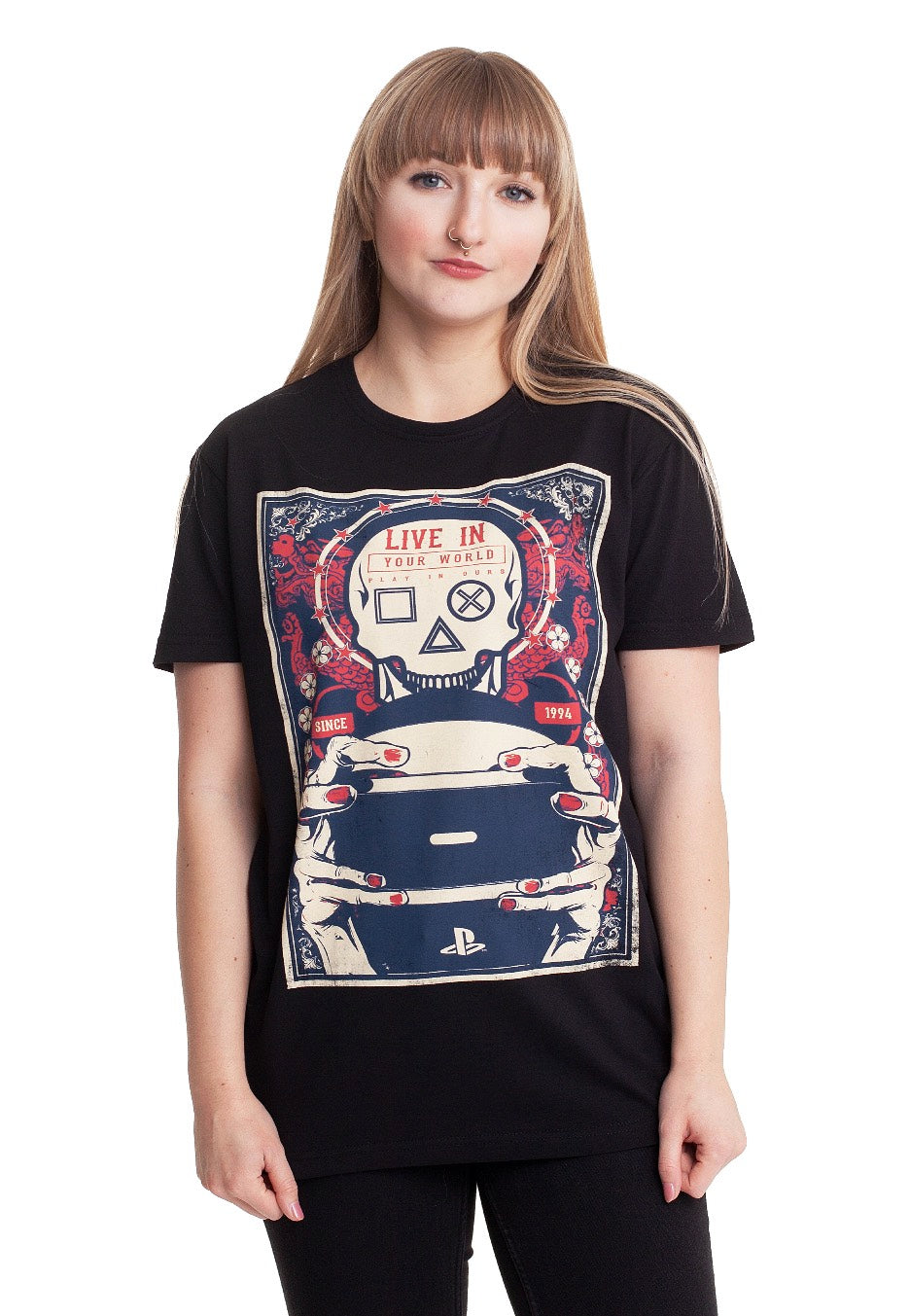 Playstation - Gaming Skull - T-Shirt | Women-Image