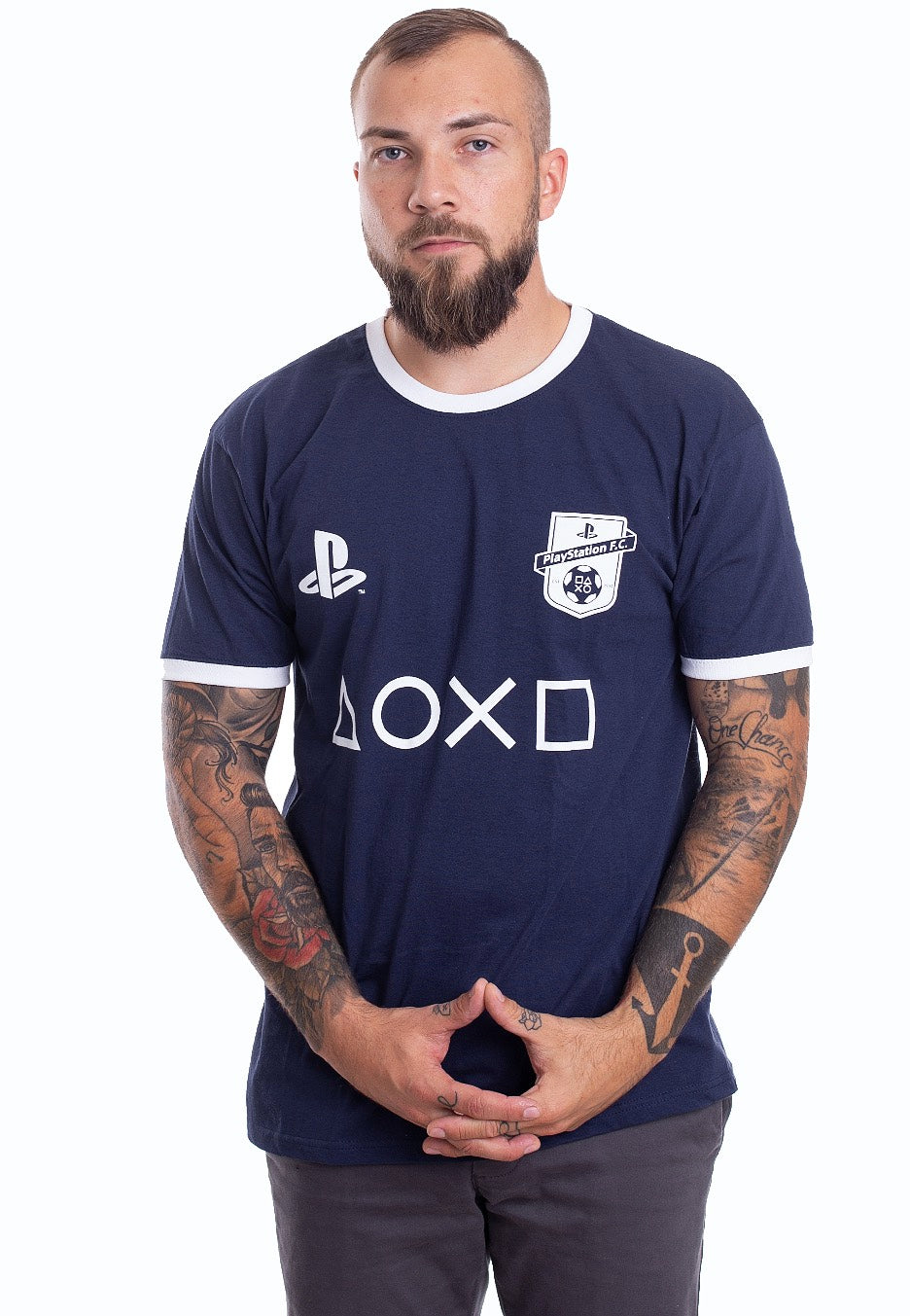 Playstation - FC Club Logo With Icons Navy - T-Shirt | Men-Image