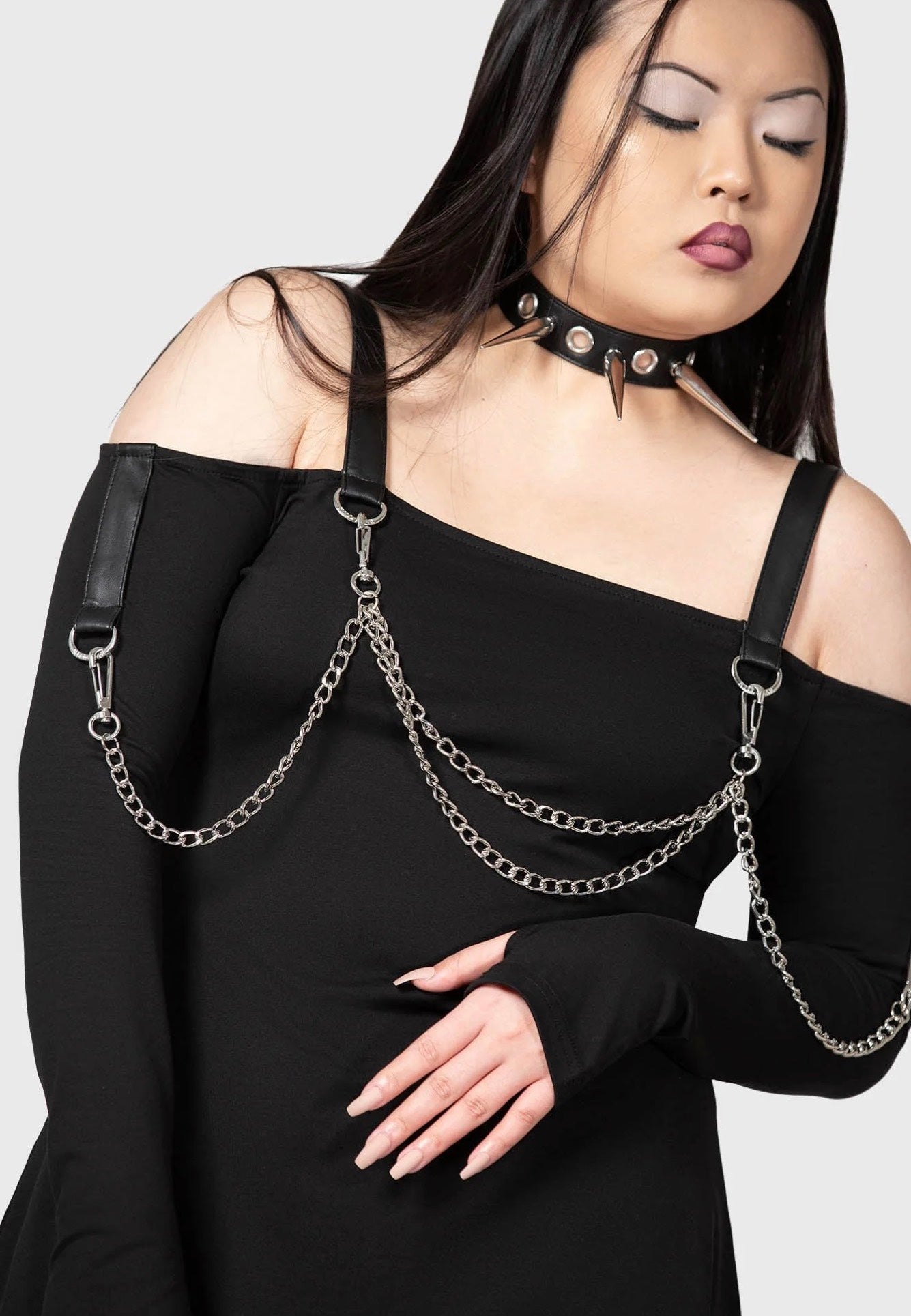 Killstar - Pleasure & Chain Black - Dress | Women-Image