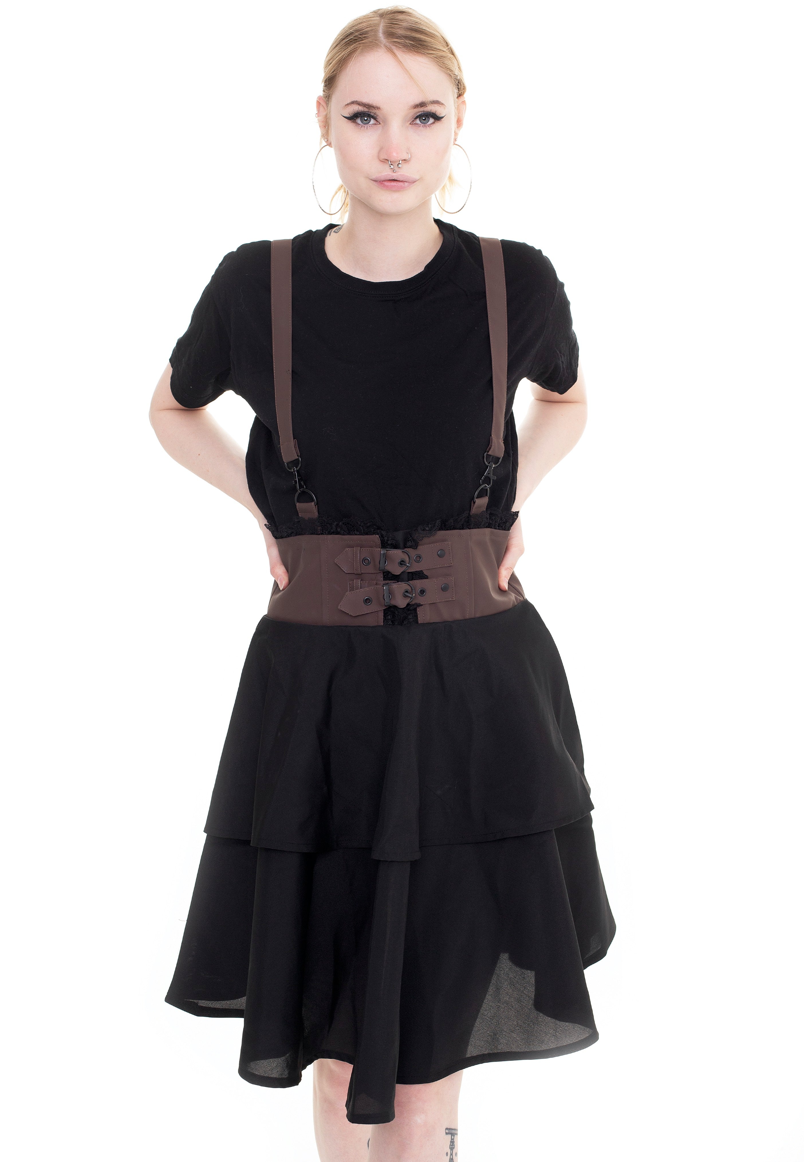 Poizen Industries - Whisper Black/Brown - Skirt | Women-Image