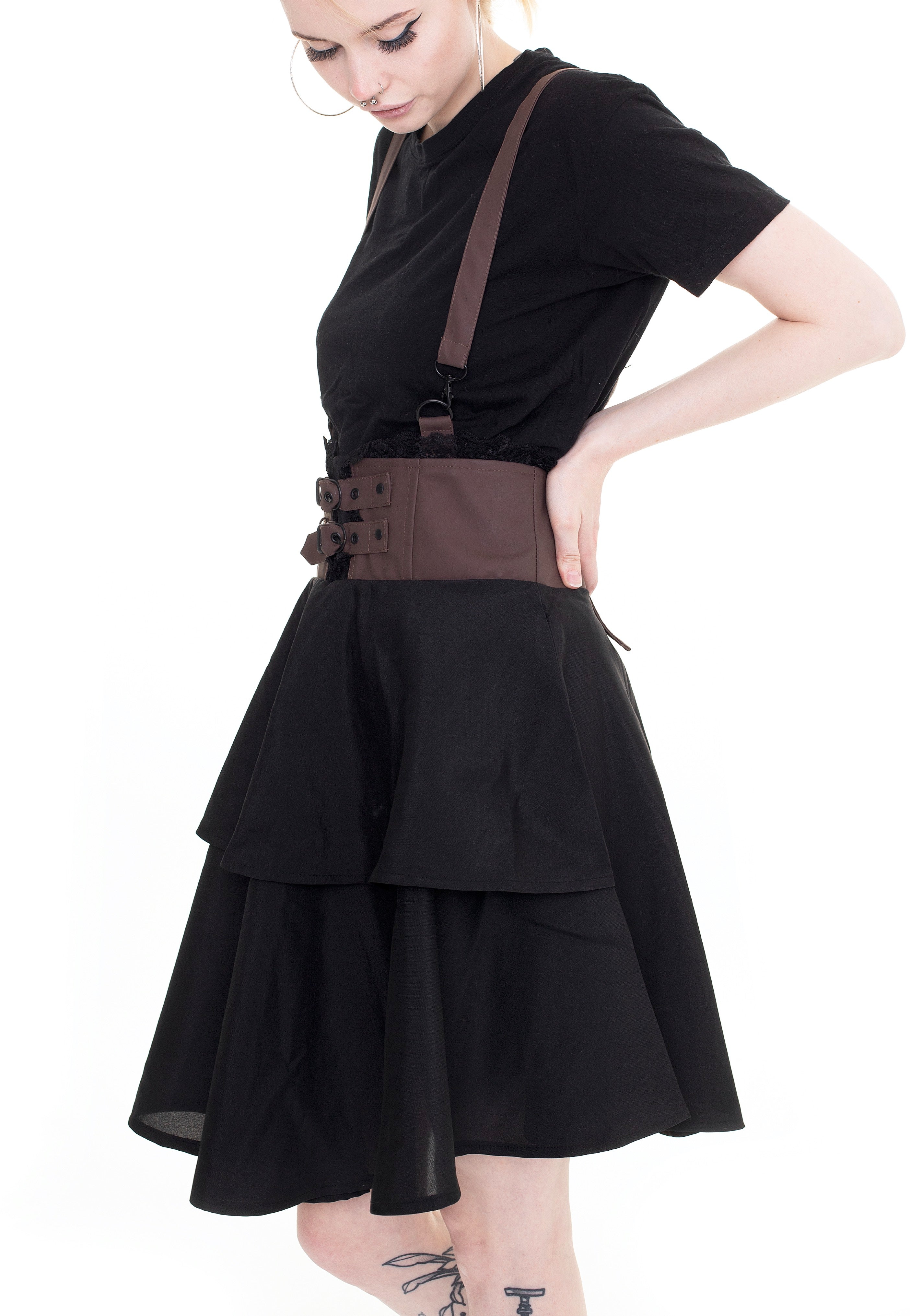 Poizen Industries - Whisper Black/Brown - Skirt | Women-Image