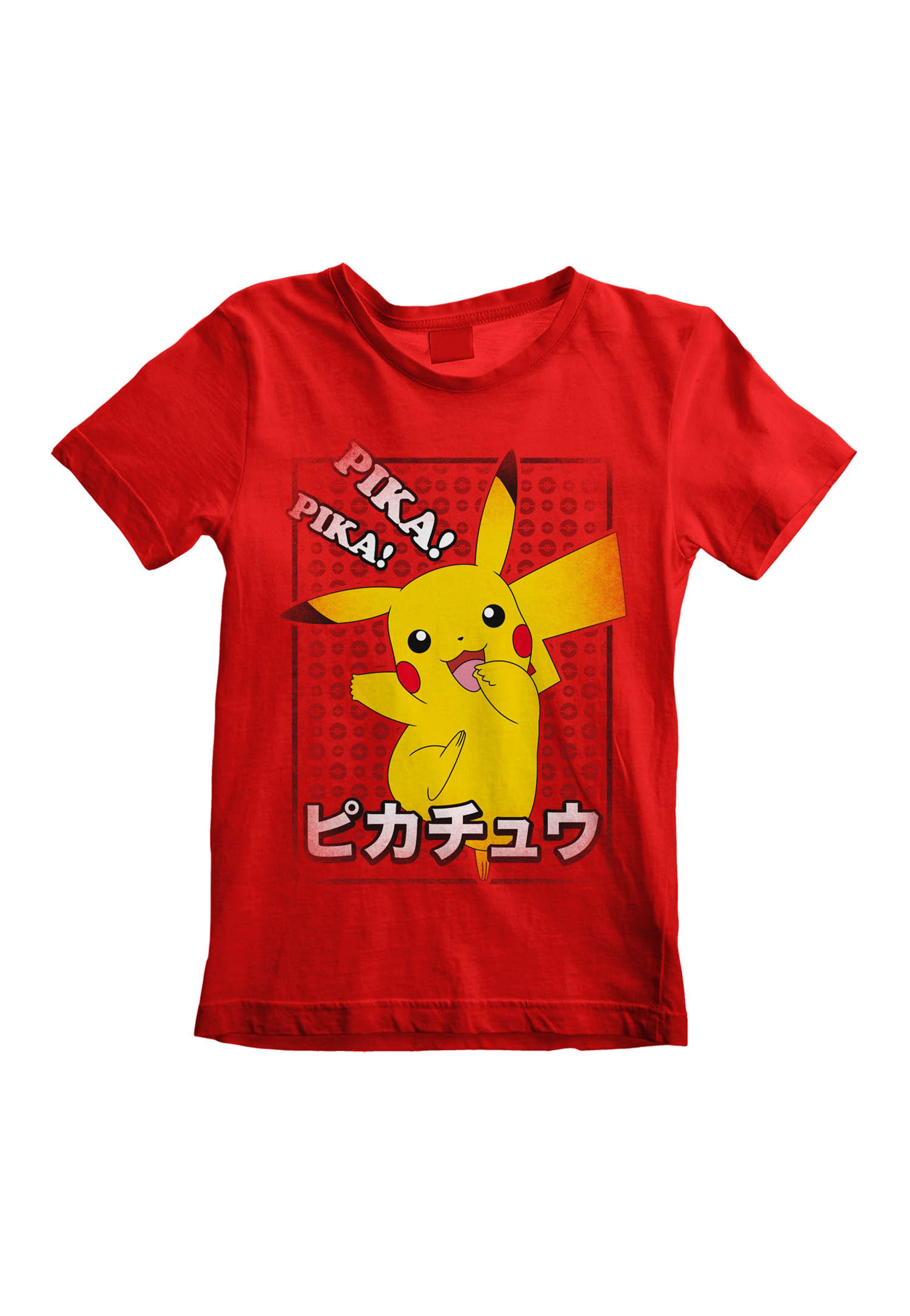 Pokémon - Pika Pika Japanese Kids Red - T-Shirt | Neutral-Image