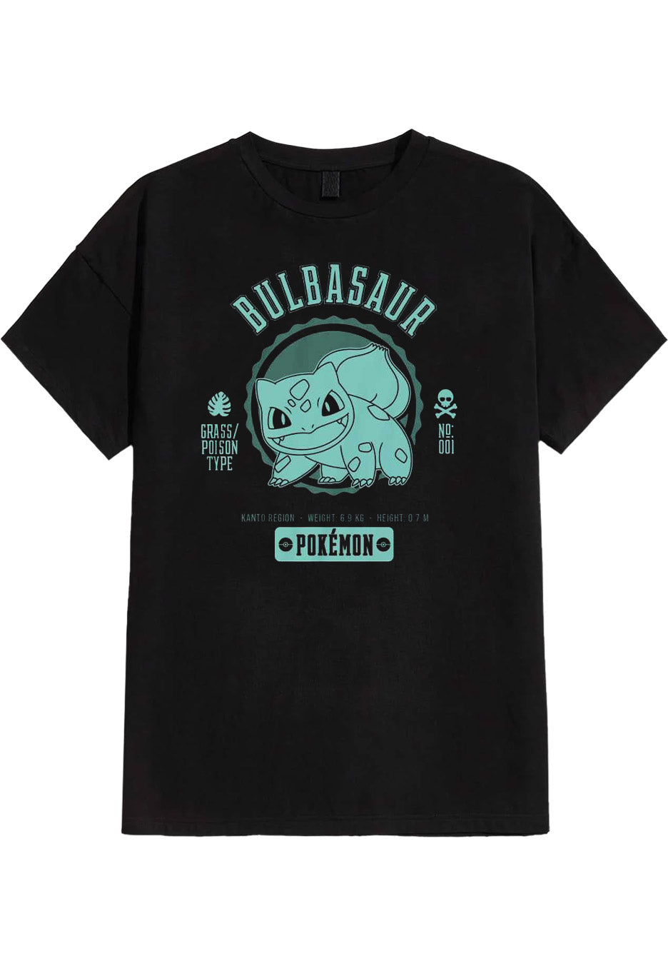 Pokémon - Collegiate Bulbasaur - T-Shirt | Neutral-Image