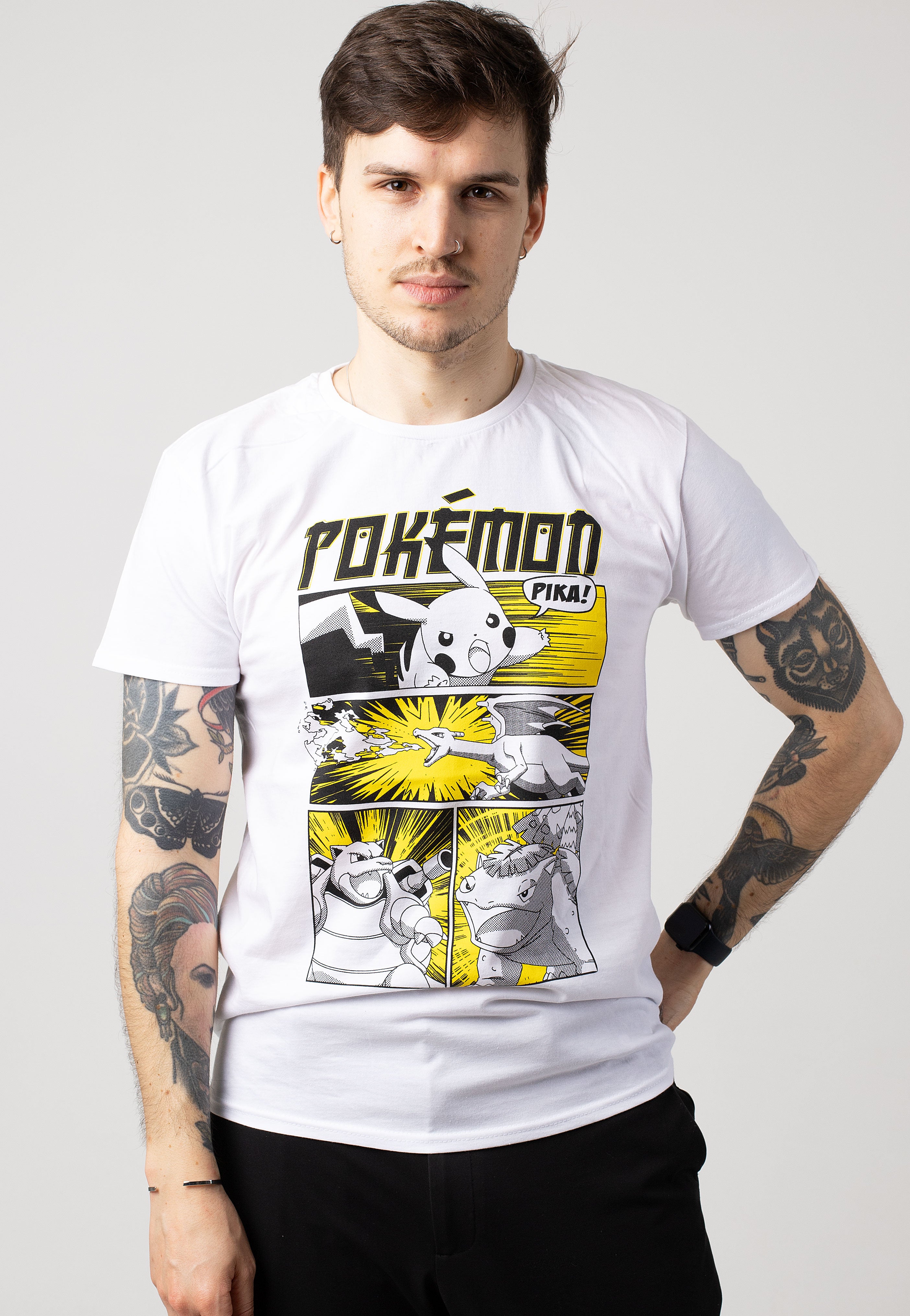 Pokémon - Anime Style Cover White - T-Shirt | Men-Image