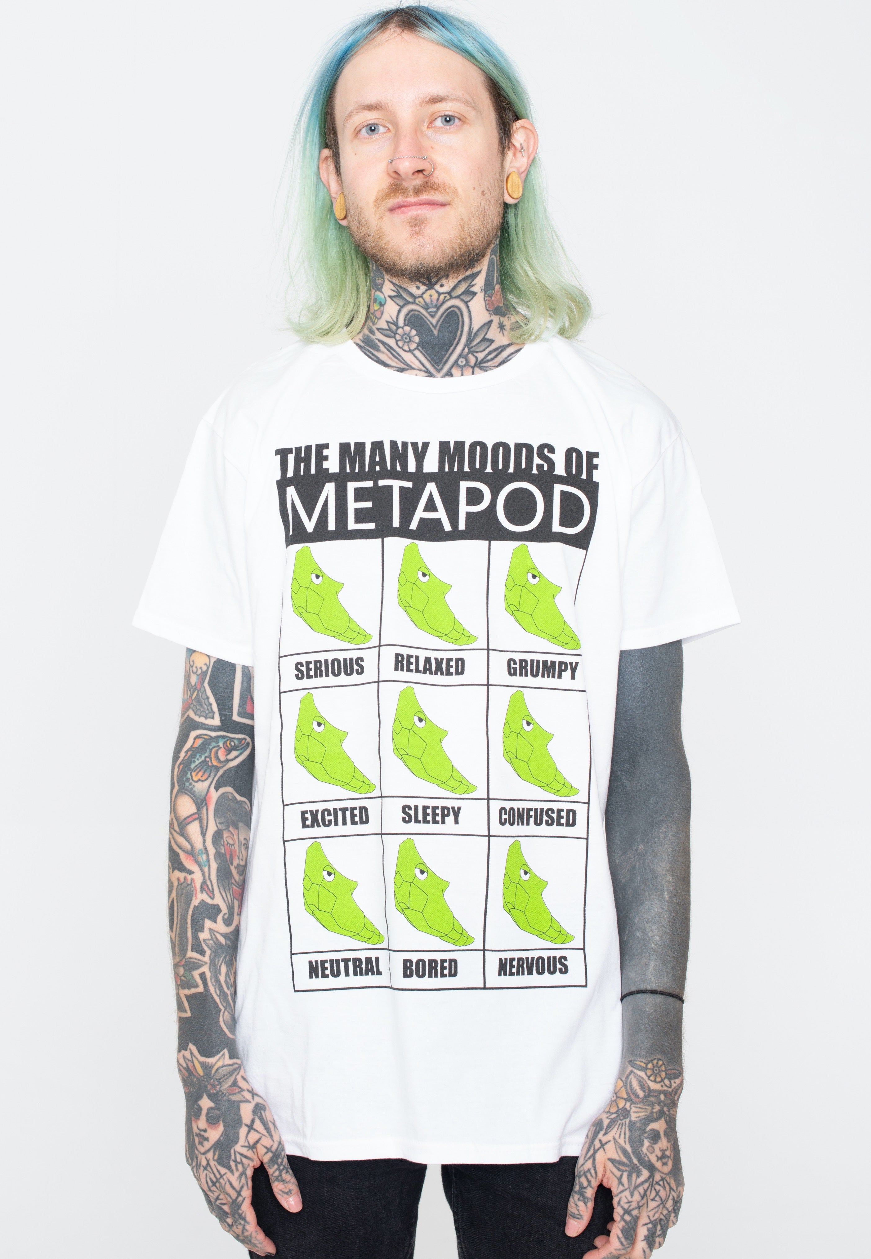 Pokémon - Many Moods Of Metapod White - T-Shirt | Men-Image