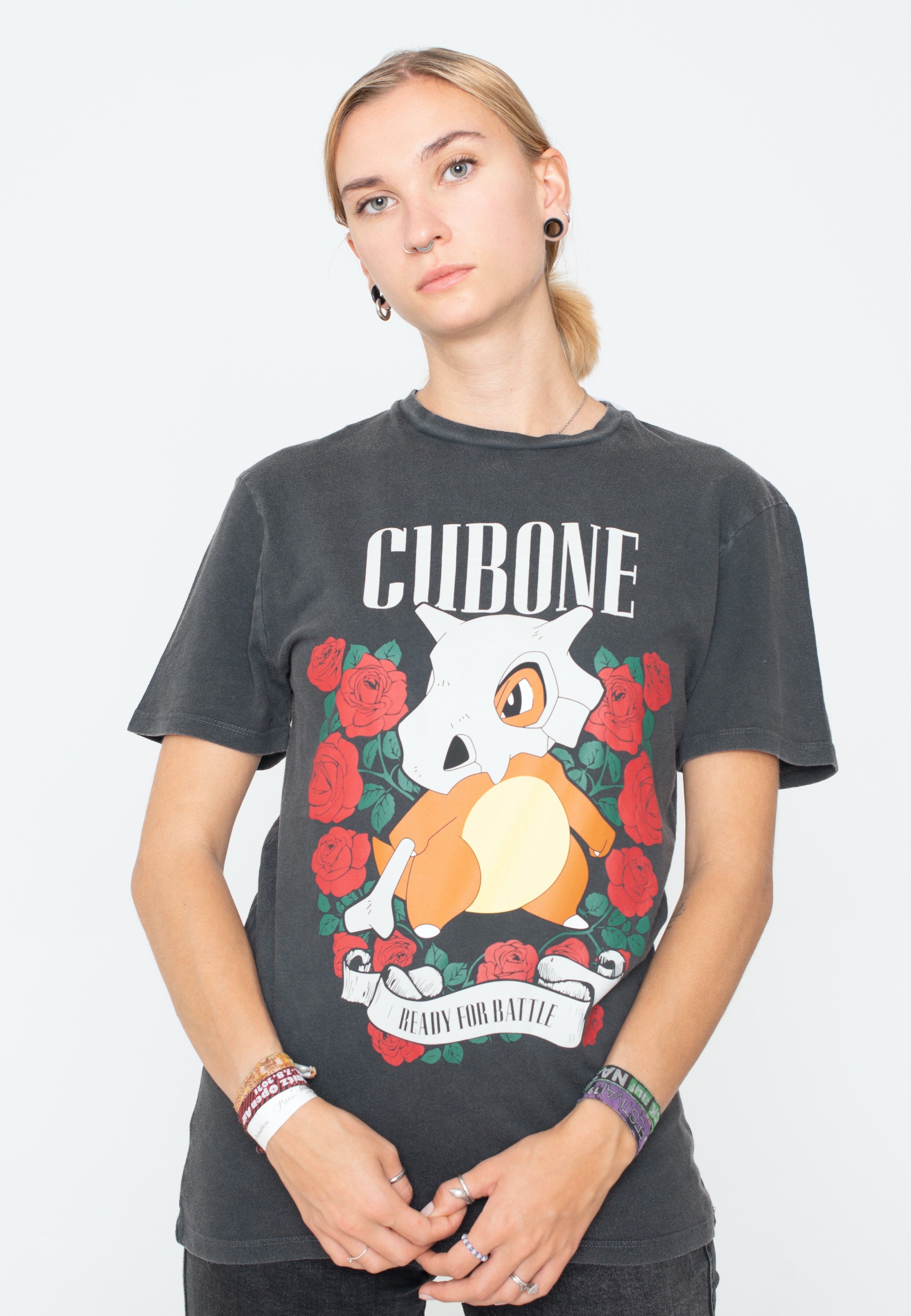 Pokémon - Cubone Acid Wash - T-Shirt | Women-Image