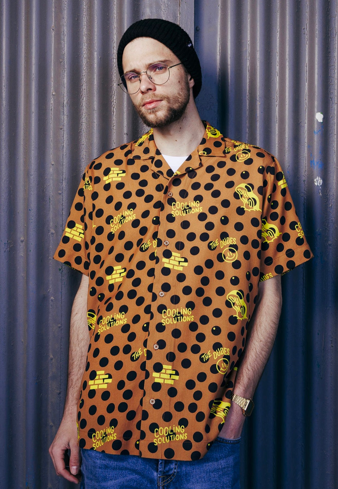 The Dudes - Polkadoods Hawaiian Orange - Shirt | Impericon