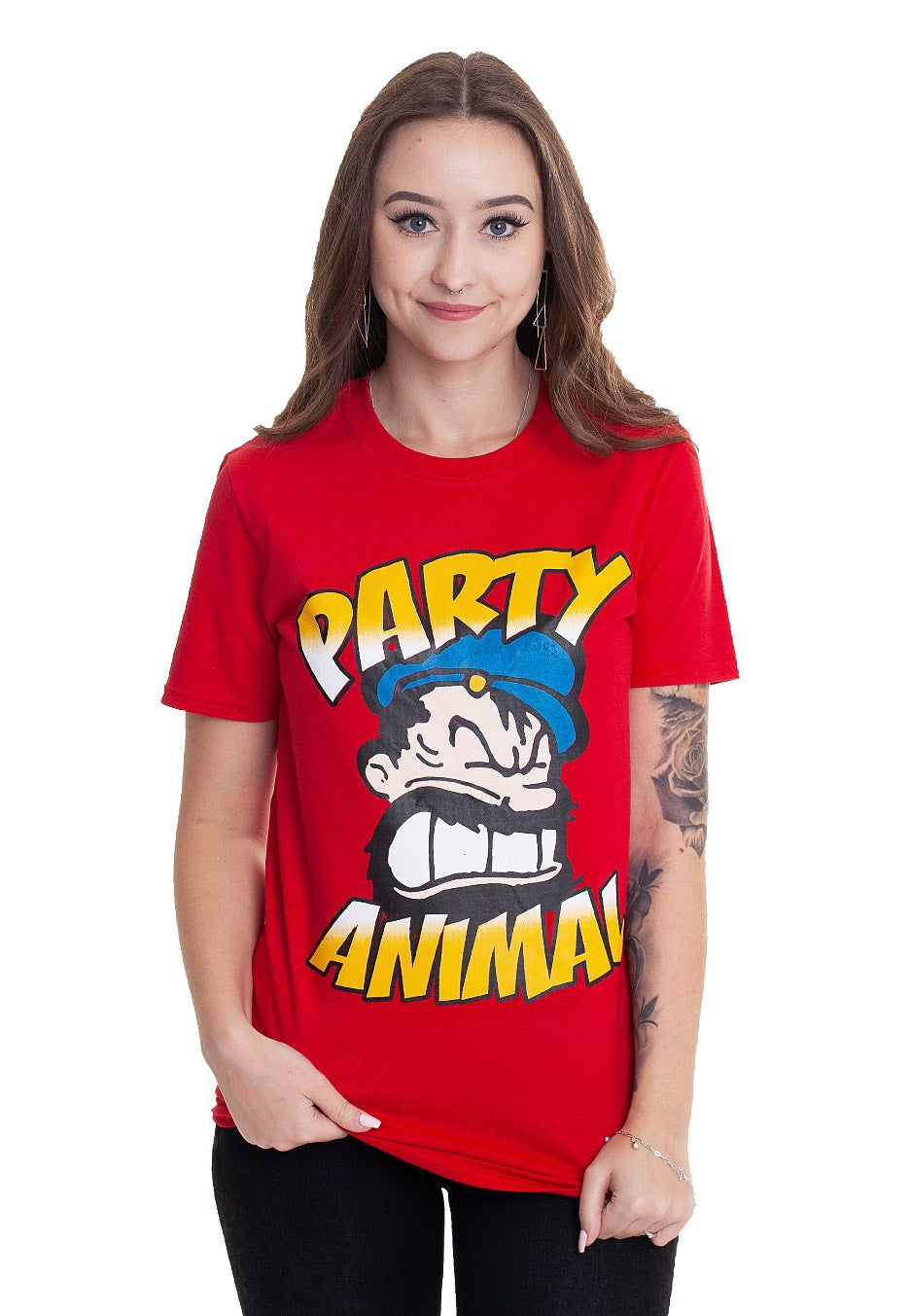 Popeye - Brutos Party Animal Red - T-Shirt | Women-Image