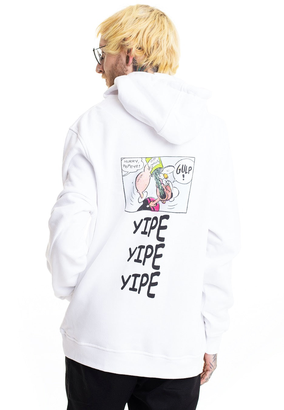 Popeye - Gulp White - Hoodie | Men-Image