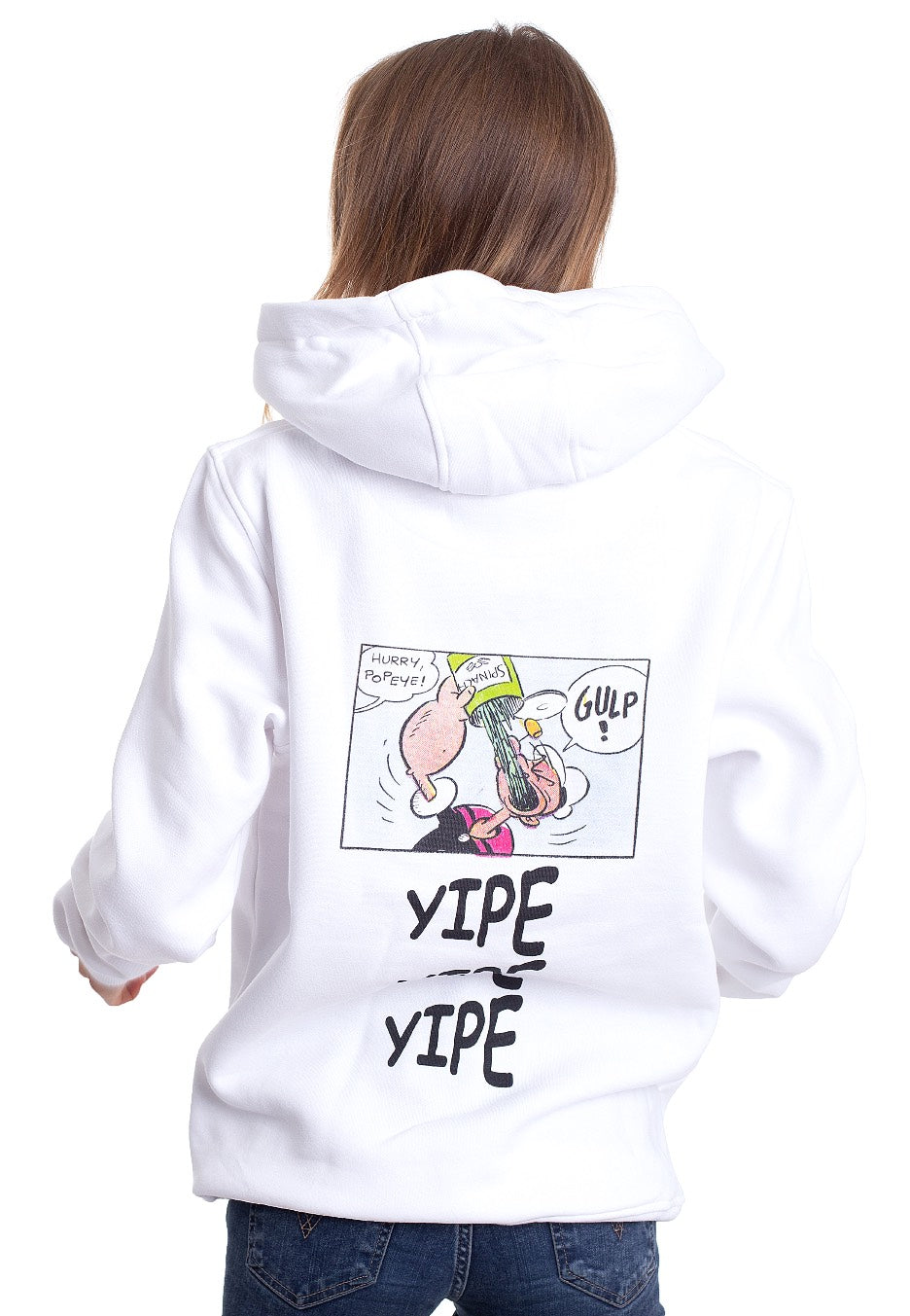 Popeye - Gulp White - Hoodie | Women-Image