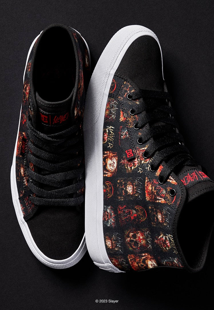 DC x Slayer - Manual Hi Black/White Print - Shoes | Men-Image