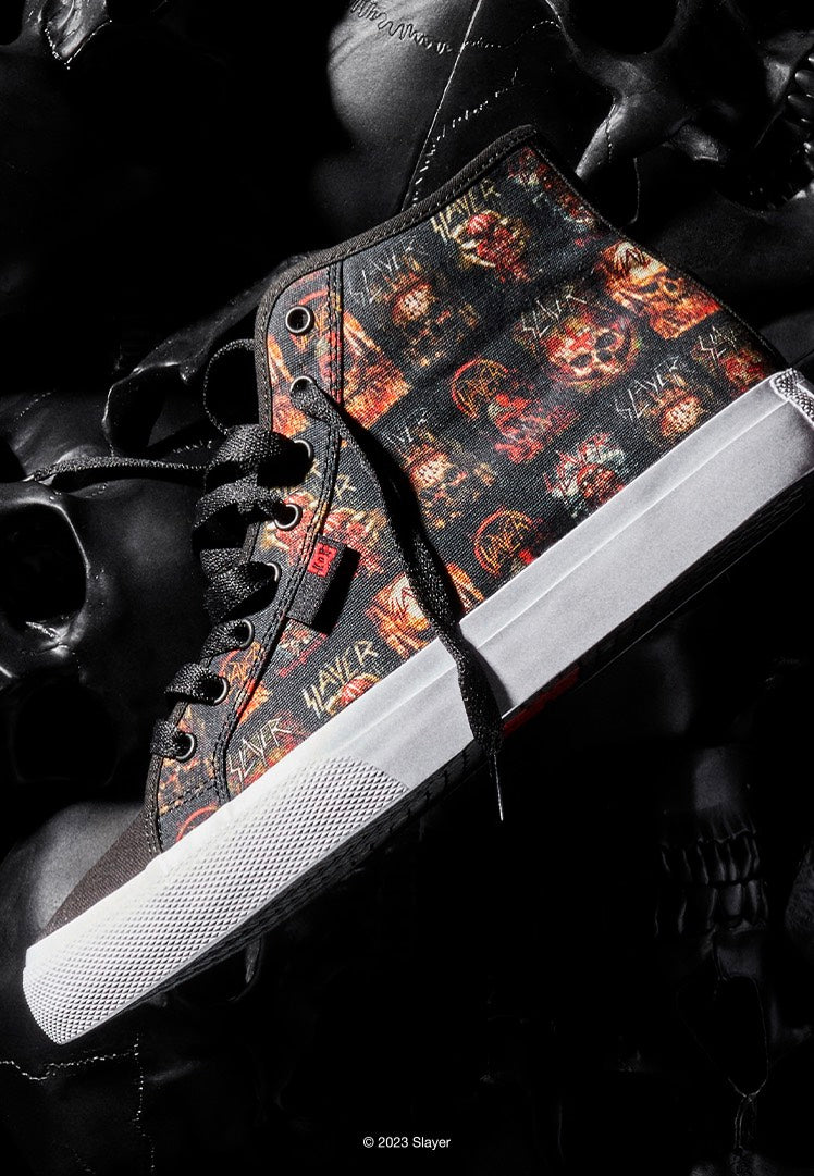 DC x Slayer - Manual Hi Black/White Print - Shoes | Men-Image