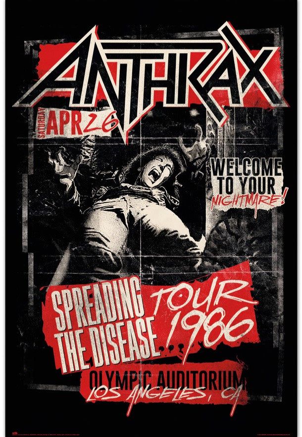 Anthrax - Spreading The Disease 1986 Maxi - Poster | Neutral-Image