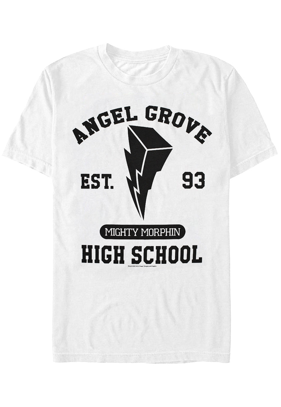 Power Rangers - Angel Grove White - T-Shirt | Neutral-Image