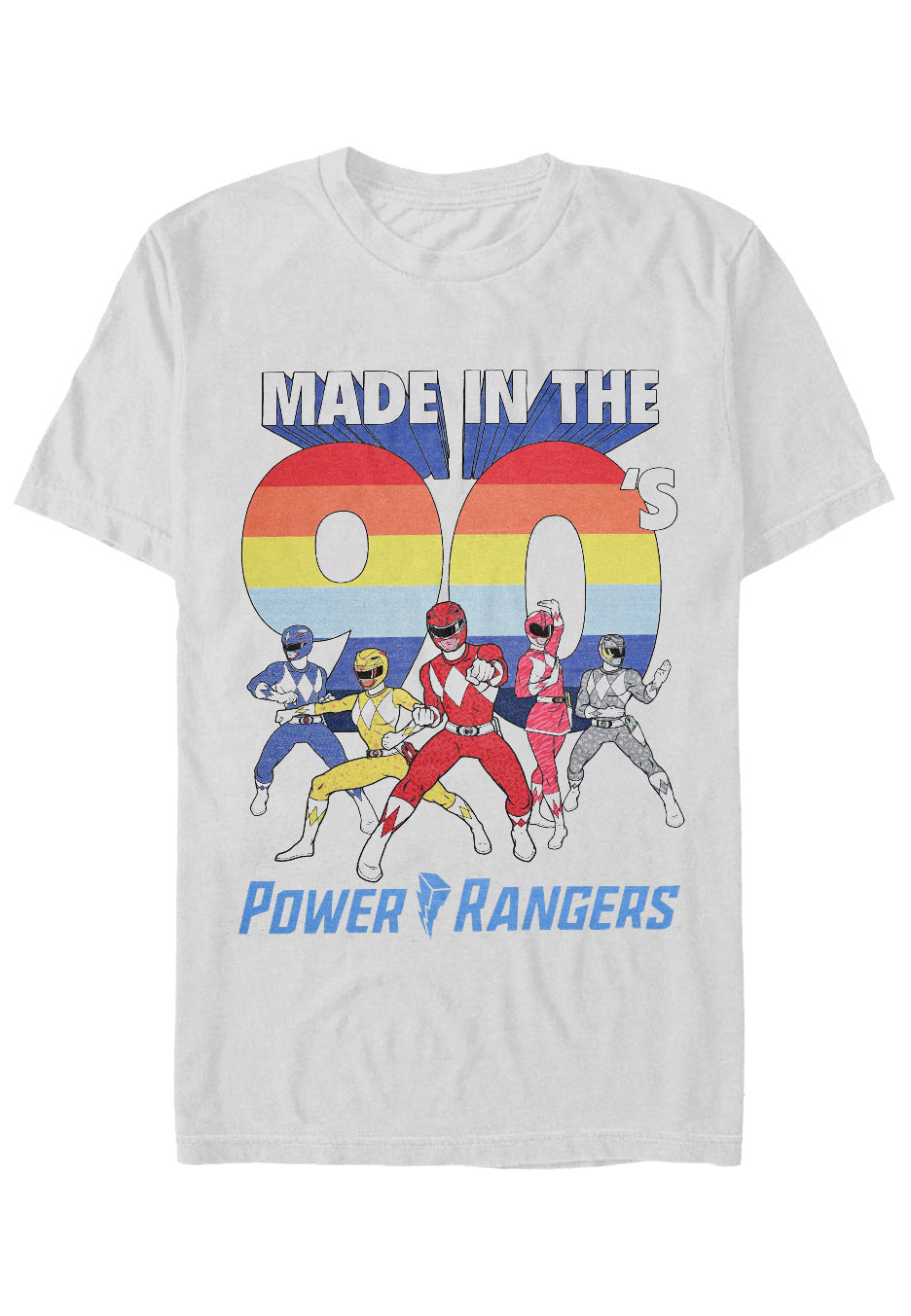 Power Rangers - Nineties Heather Grey - T-Shirt | Neutral-Image