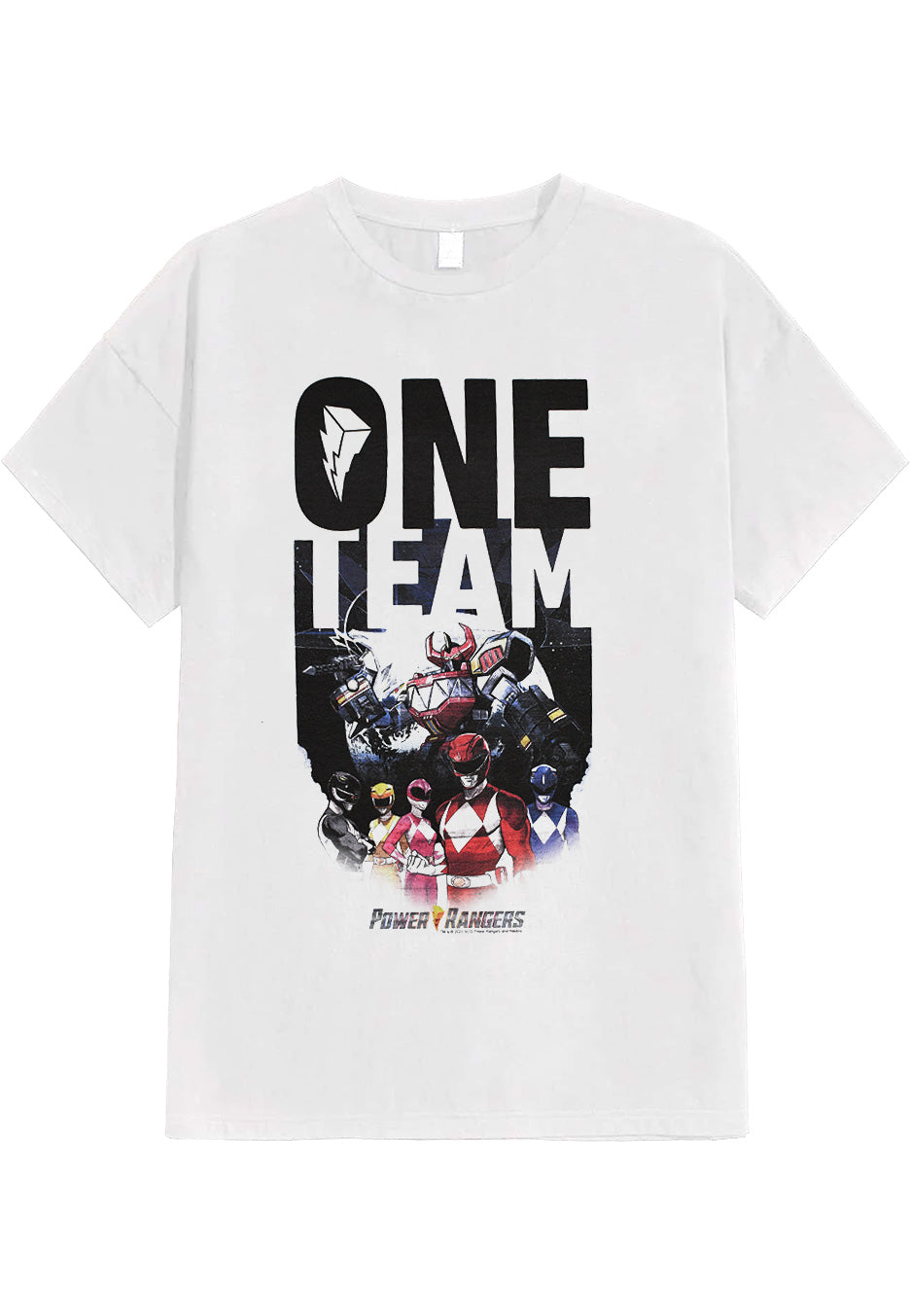 Power Rangers - Poly Helmet White - T-Shirt | Neutral-Image