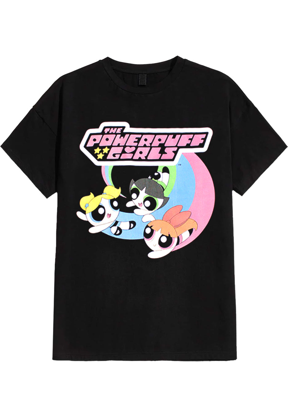 Powerpuff Girls - Trio Flying Logo - T-Shirt | Neutral-Image