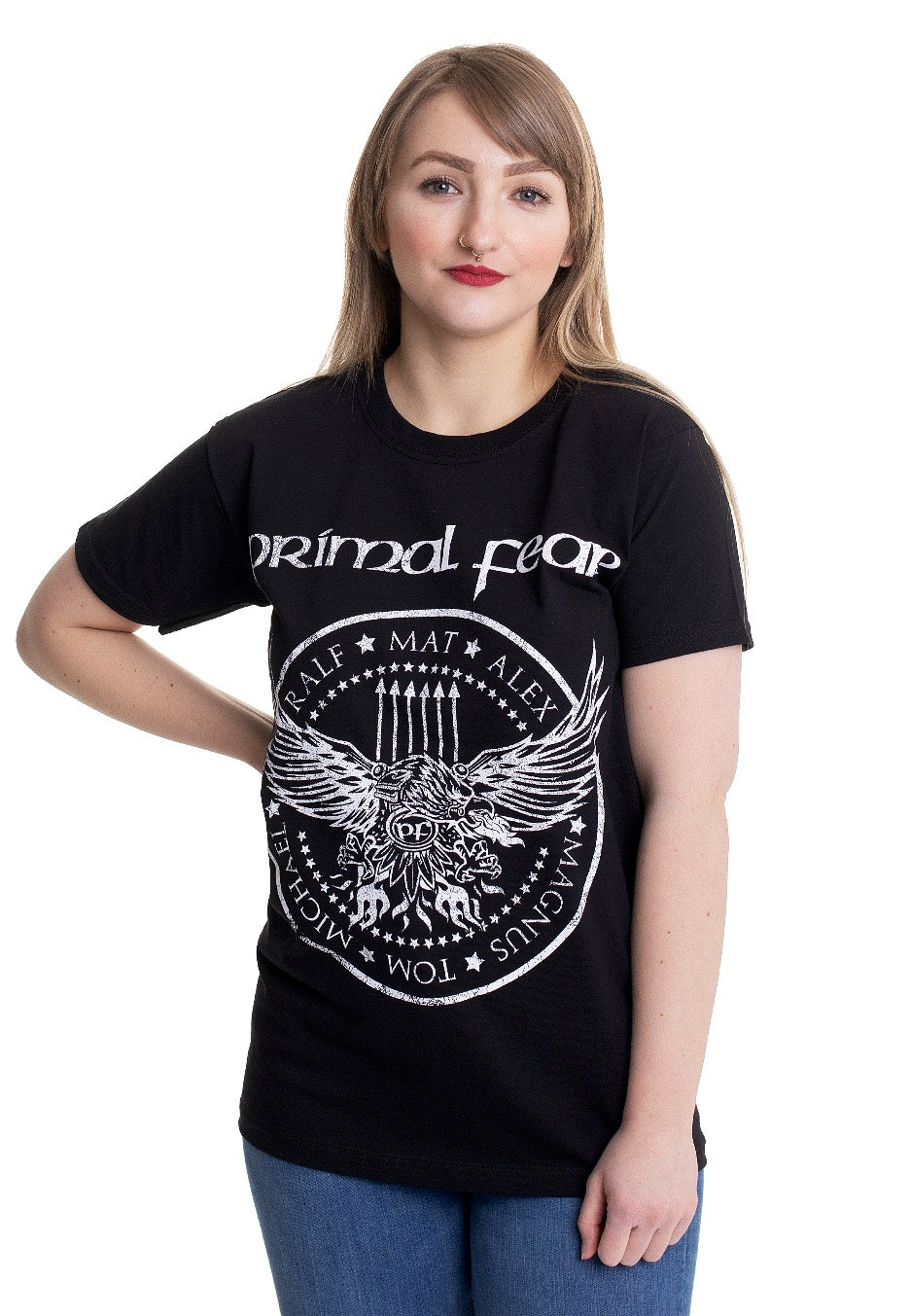 Primal Fear - Black & White Eagle - T-Shirt | Women-Image