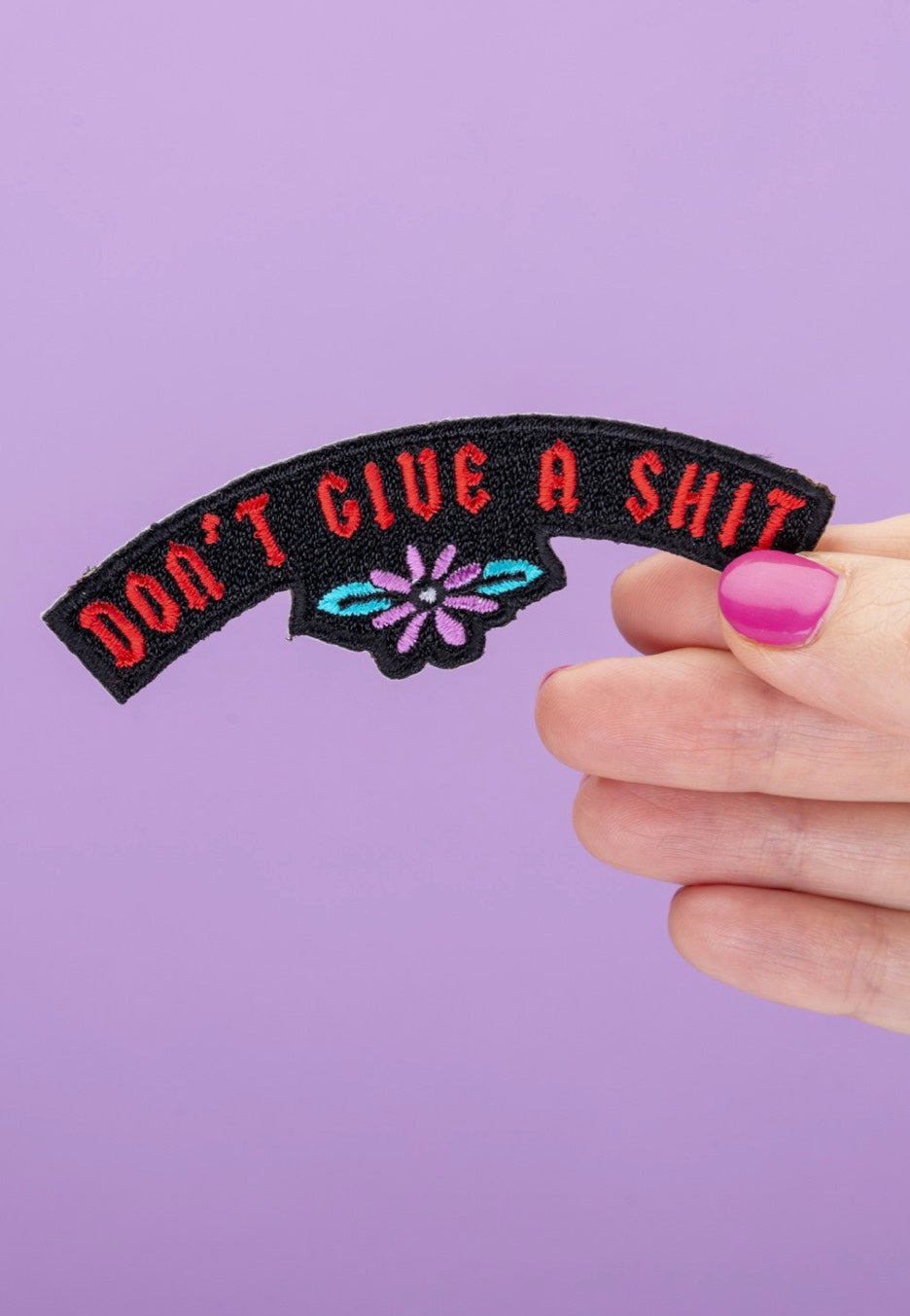 Punky Pins - Don't Give A Shit Iron On - Patch | Neutral-Image