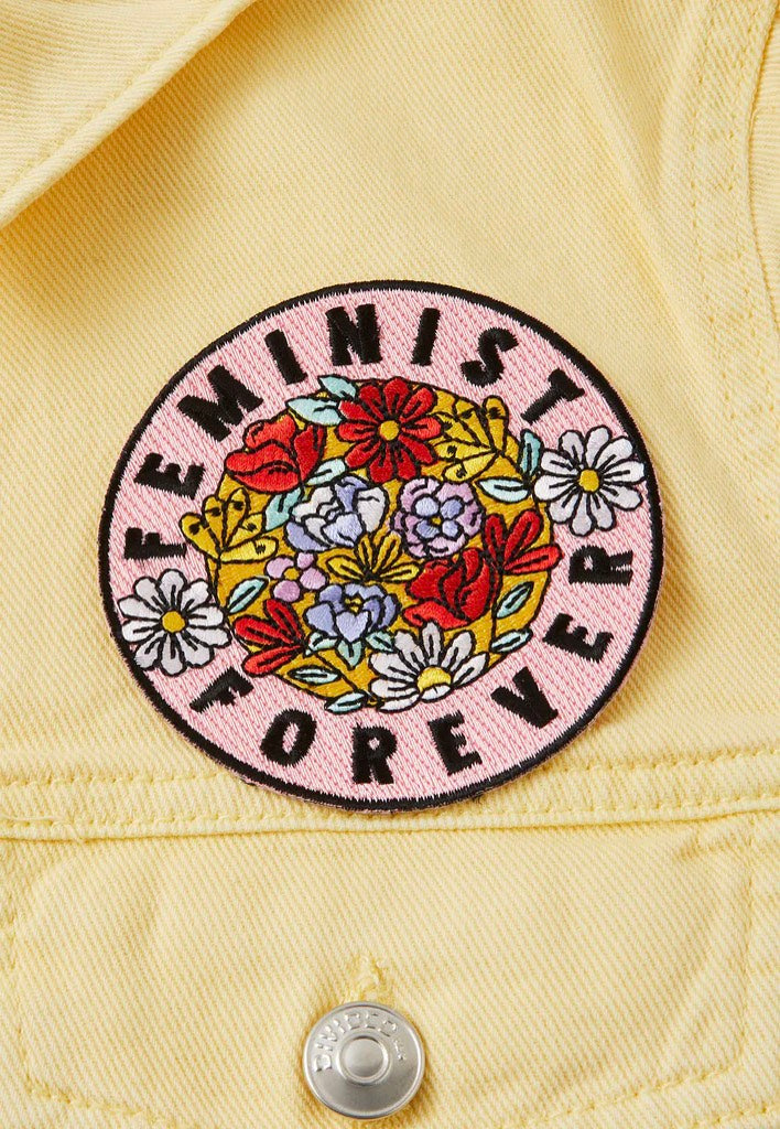 Punky Pins - Feminist Forever Iron On - Patch | Neutral-Image