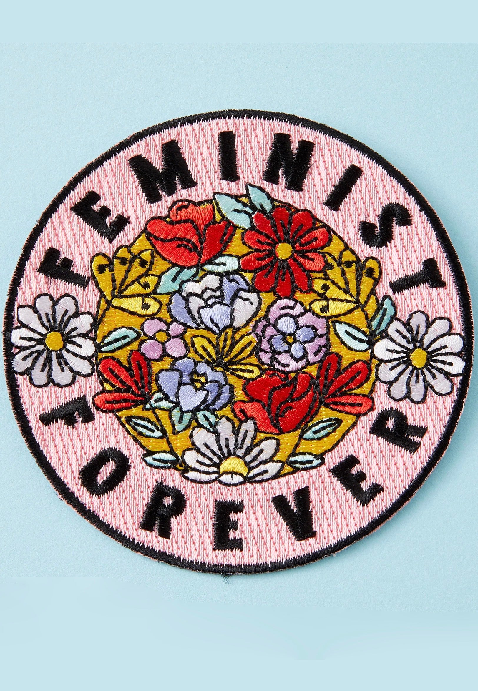 Punky Pins - Feminist Forever Iron On - Patch | Neutral-Image