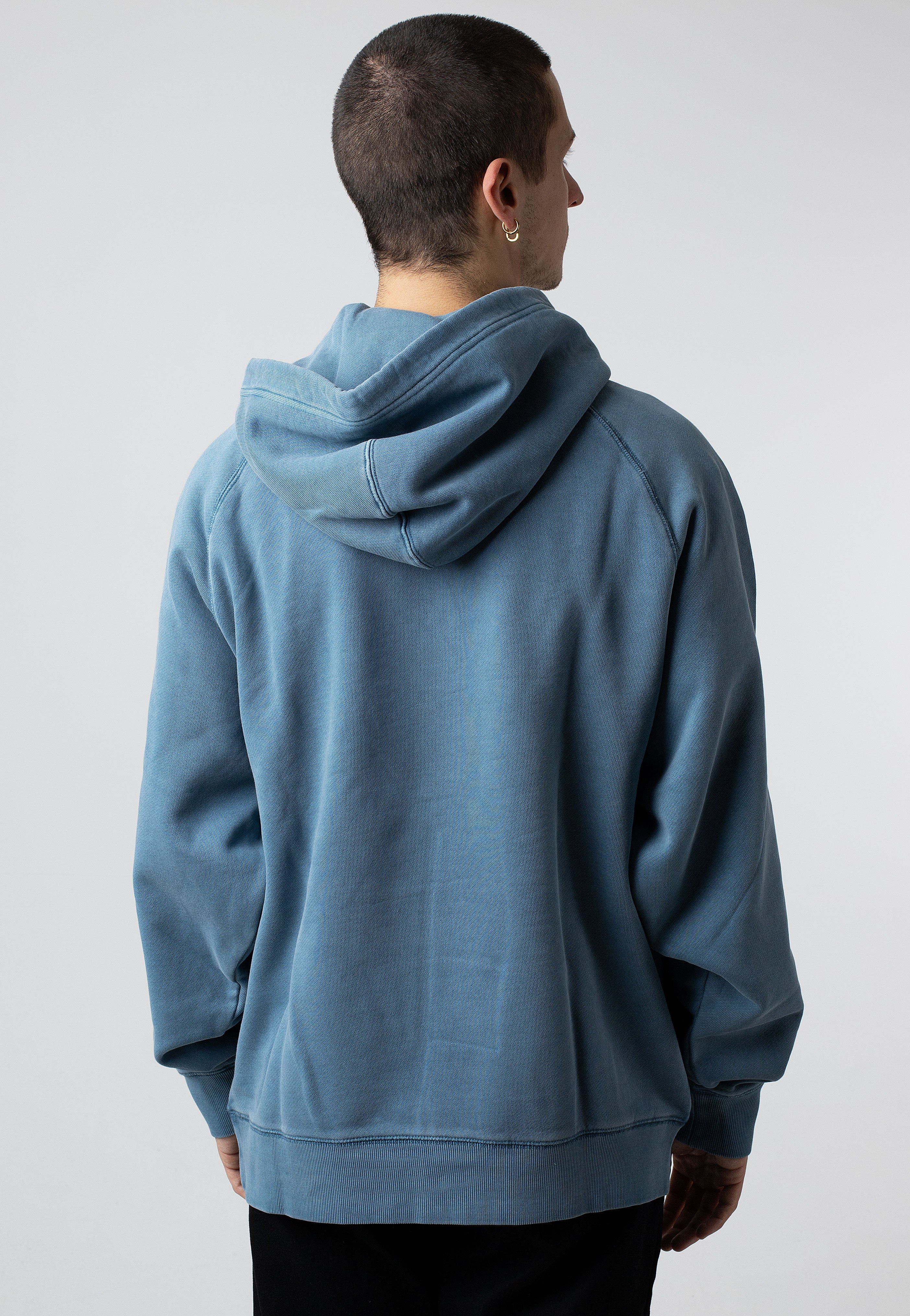 Carhartt WIP - Hooded Taos Garment Dyed Vancouver Blue - Hoodie | Men-Image