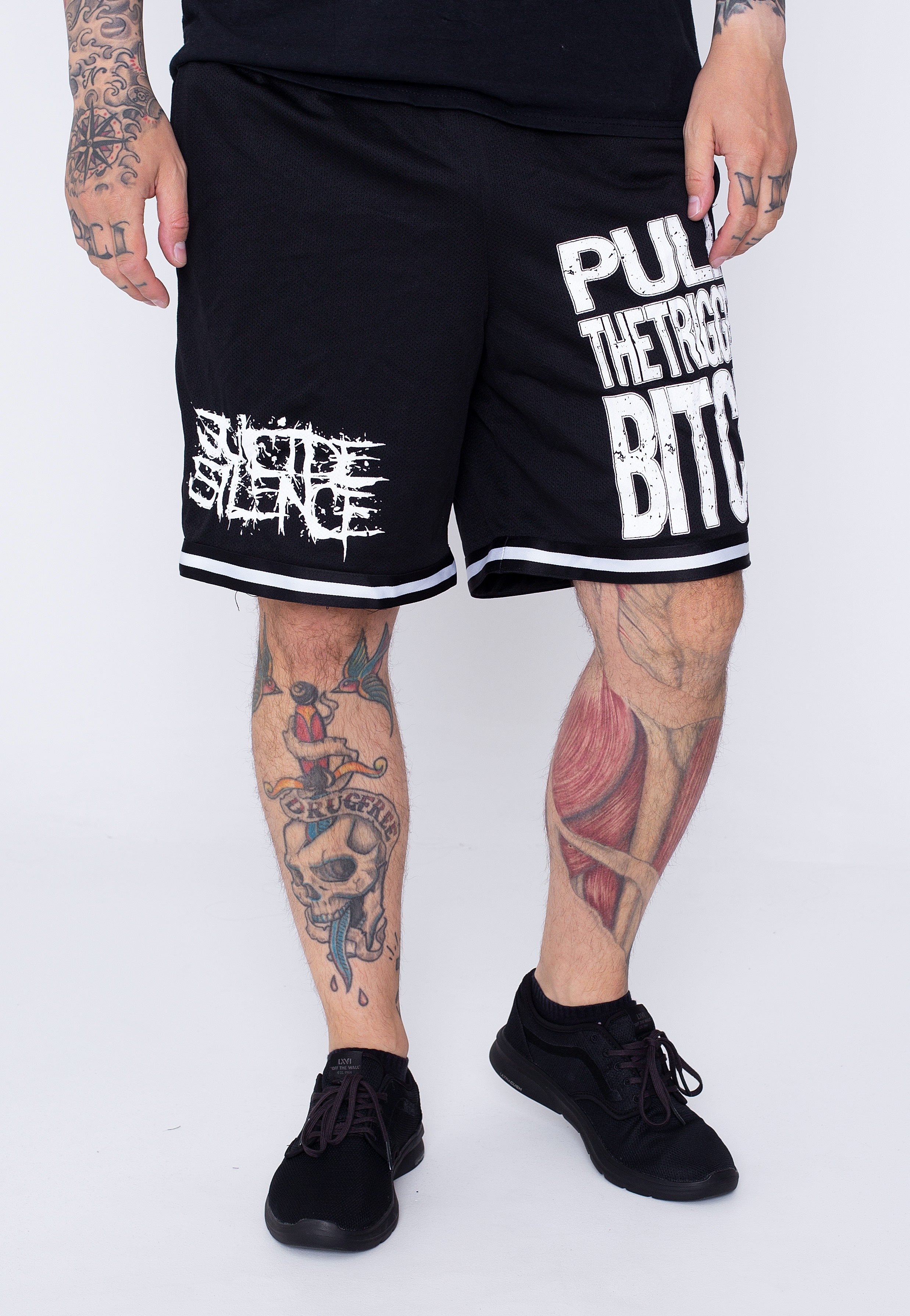 Suicide Silence - Pull The Trigger Striped  - Shorts | Men-Image