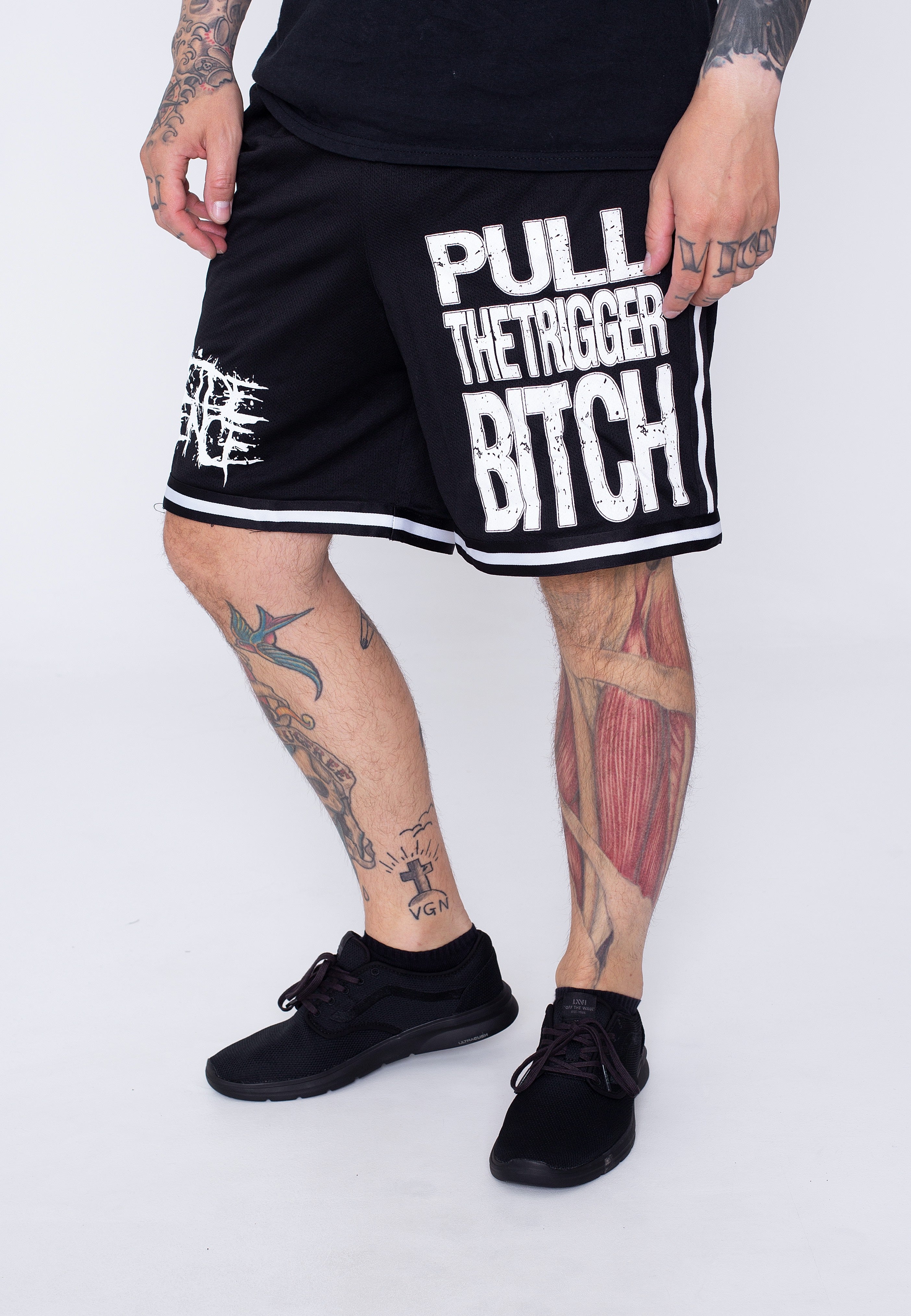 Suicide Silence - Pull The Trigger Striped  - Shorts | Men-Image