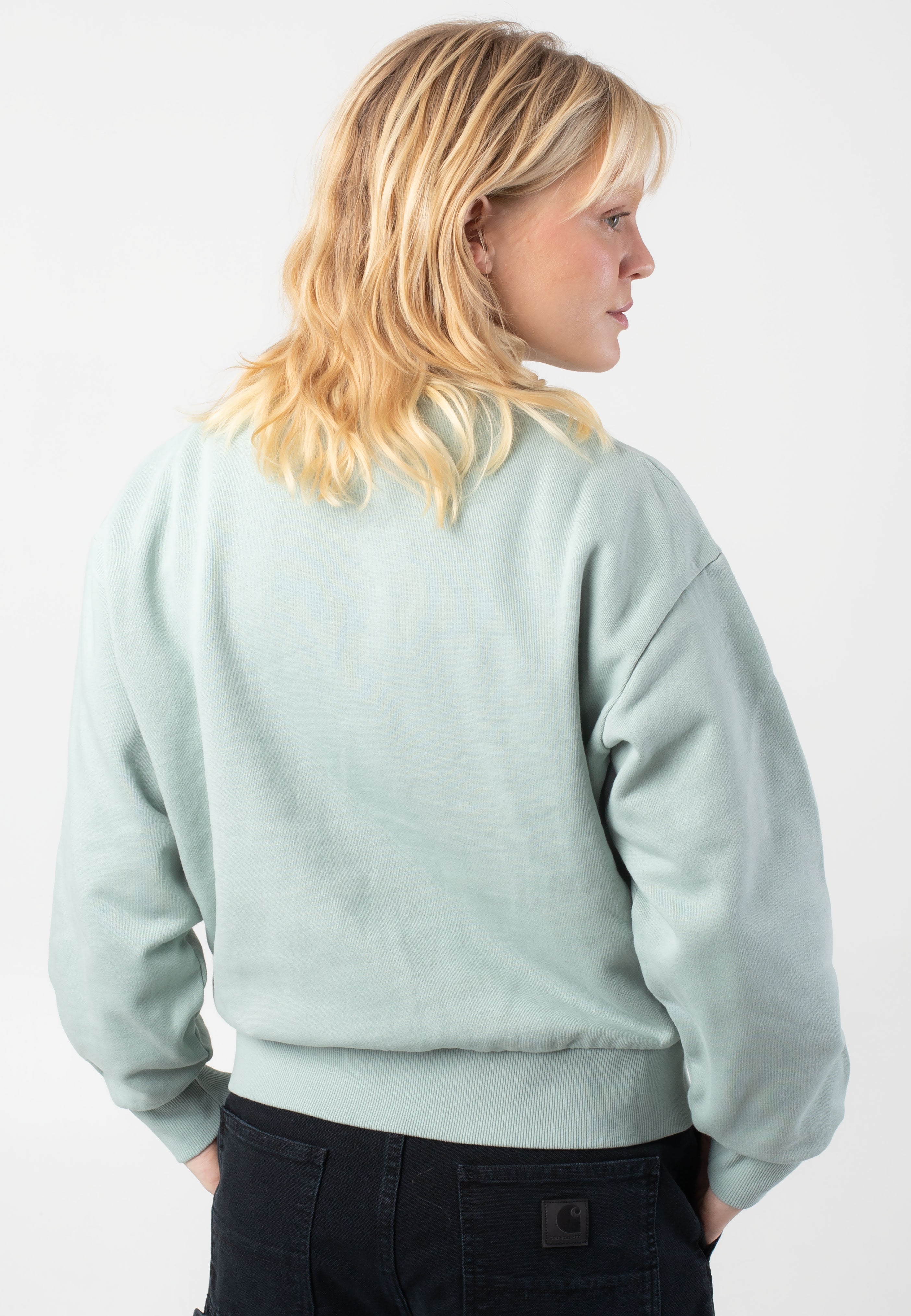 Carhartt WIP - W' Casey Frosted Green/Silver - Sweater | Women-Image