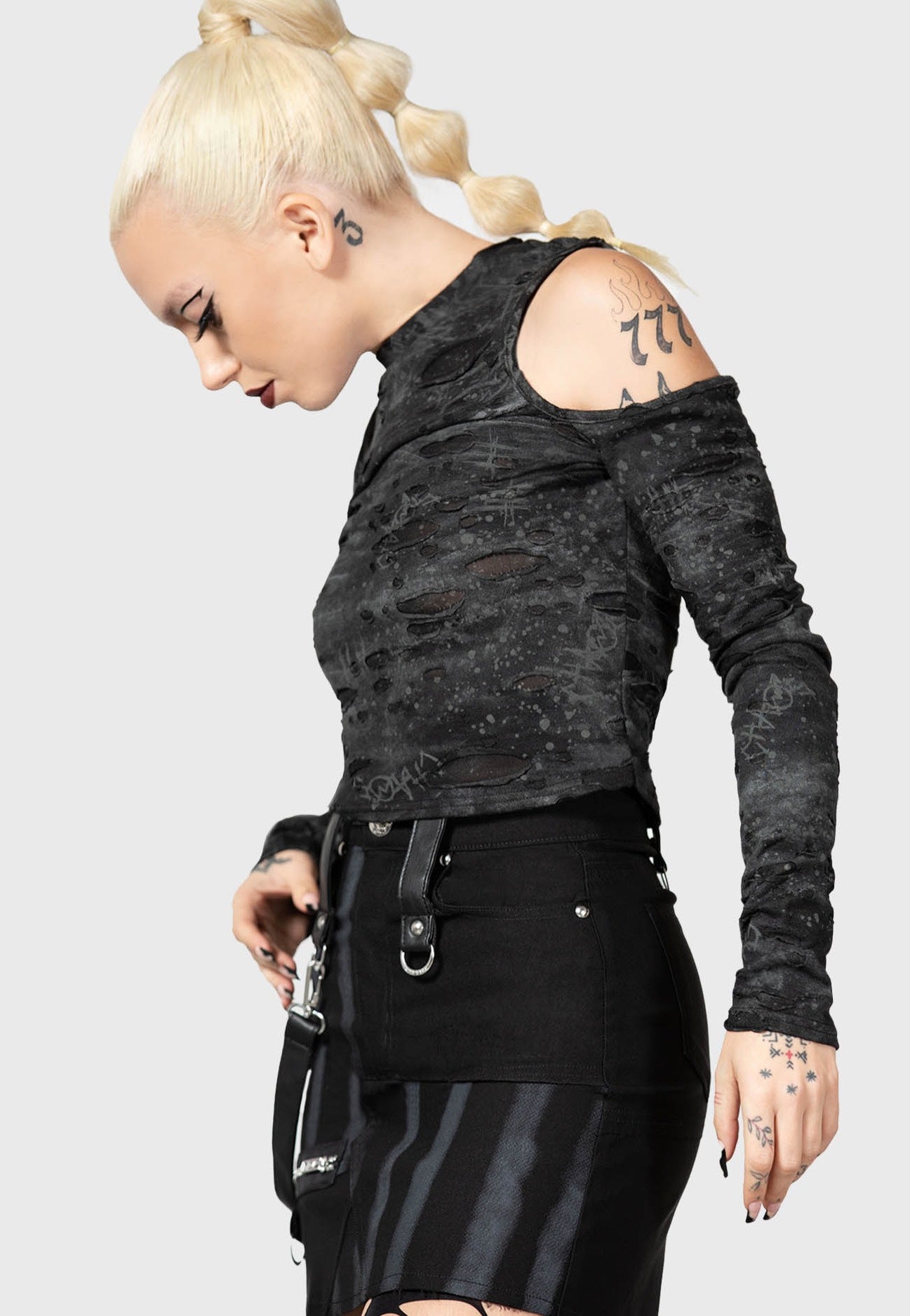 Killstar - Punkster Cold Black - Top | Women-Image