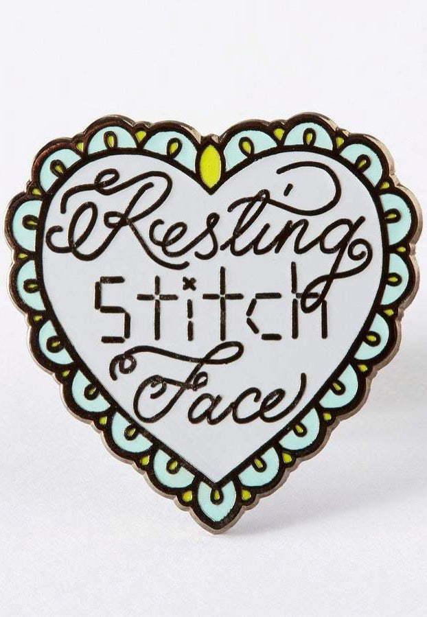 Punky Pins - Resting Stitch Face - Pin | Neutral-Image