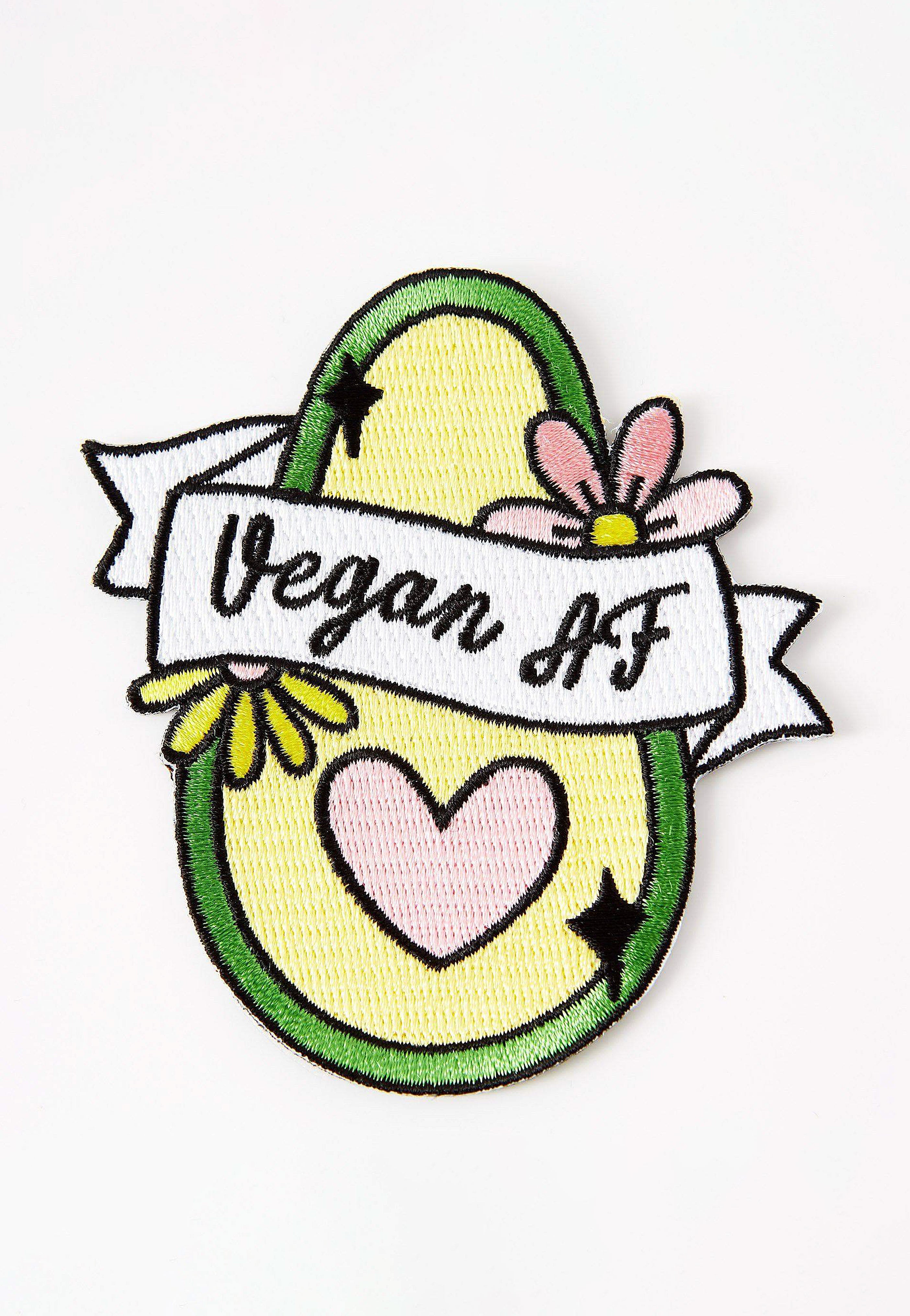 Punky Pins - Vegan Af Avo Iron On - Patch | Neutral-Image