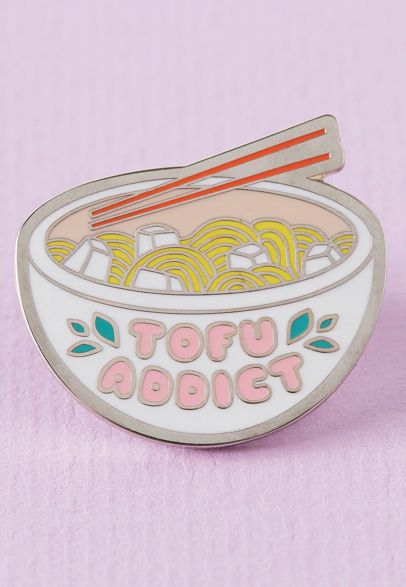 Punky Pins - Tofu Addict Enamel - Pin | Neutral-Image