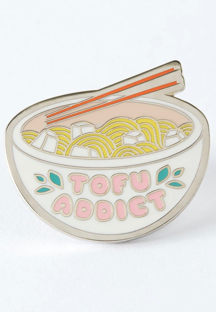 Punky Pins - Tofu Addict Enamel - Pin | Neutral-Image