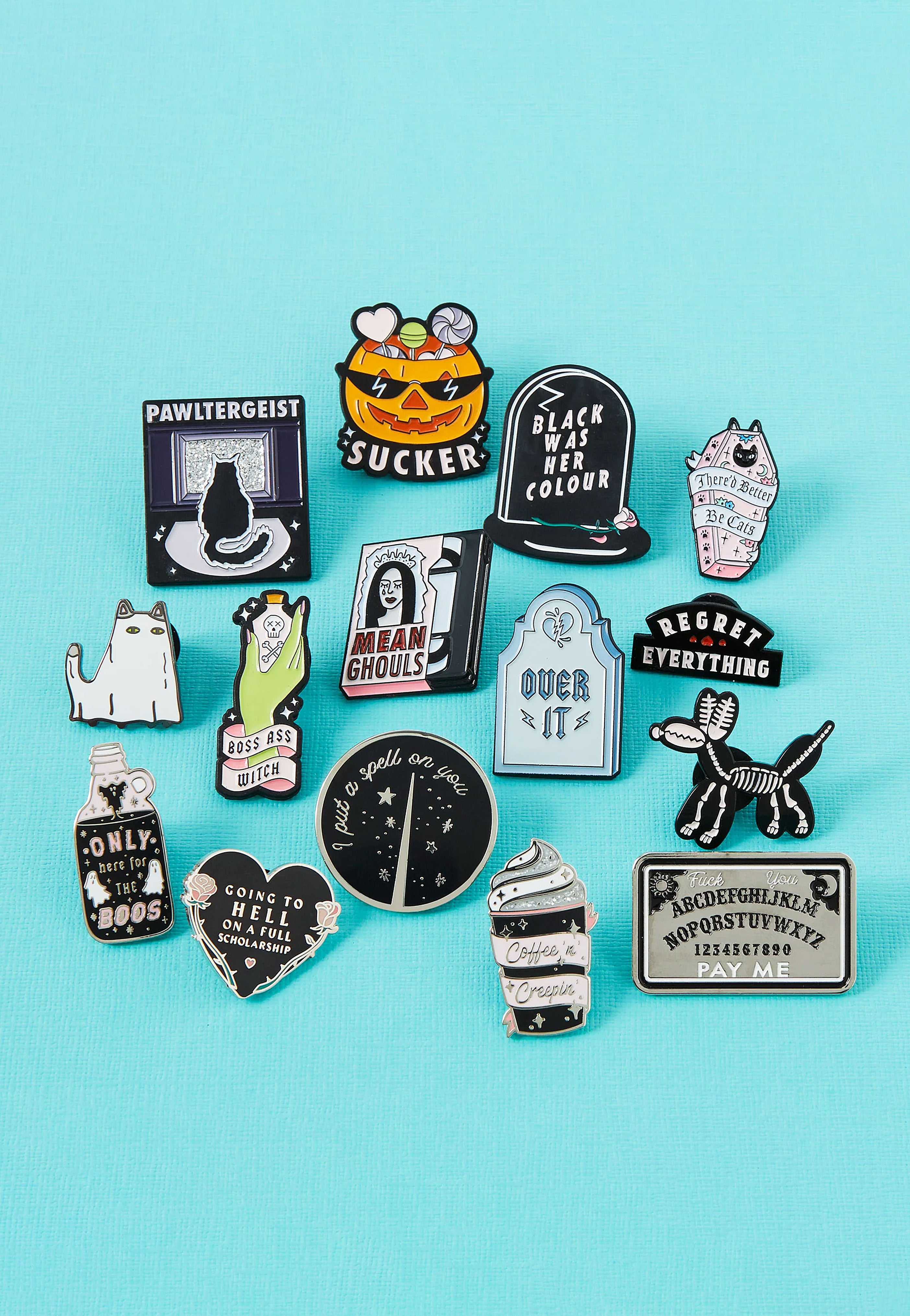 Punky Pins - There’d Better Be Cats Pink - Pin | Neutral-Image